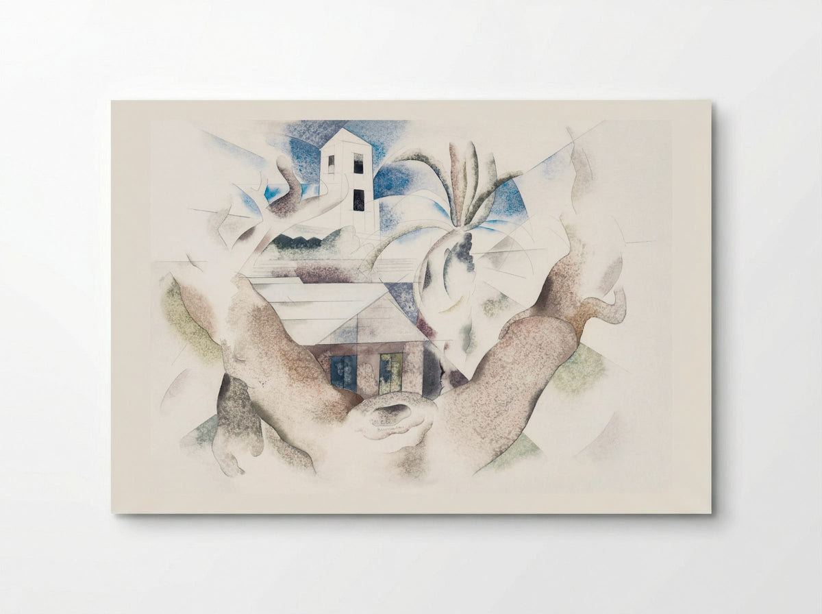 Bermuda No. 1, Tree and House - Charles Demuth - Poster