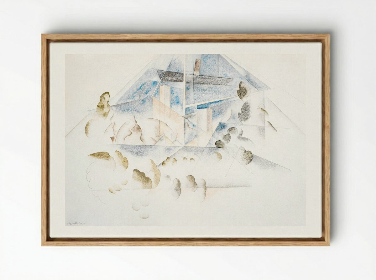 Bermuda: Masts and Foliage - Charles Demuth - Framed Canvas Wood