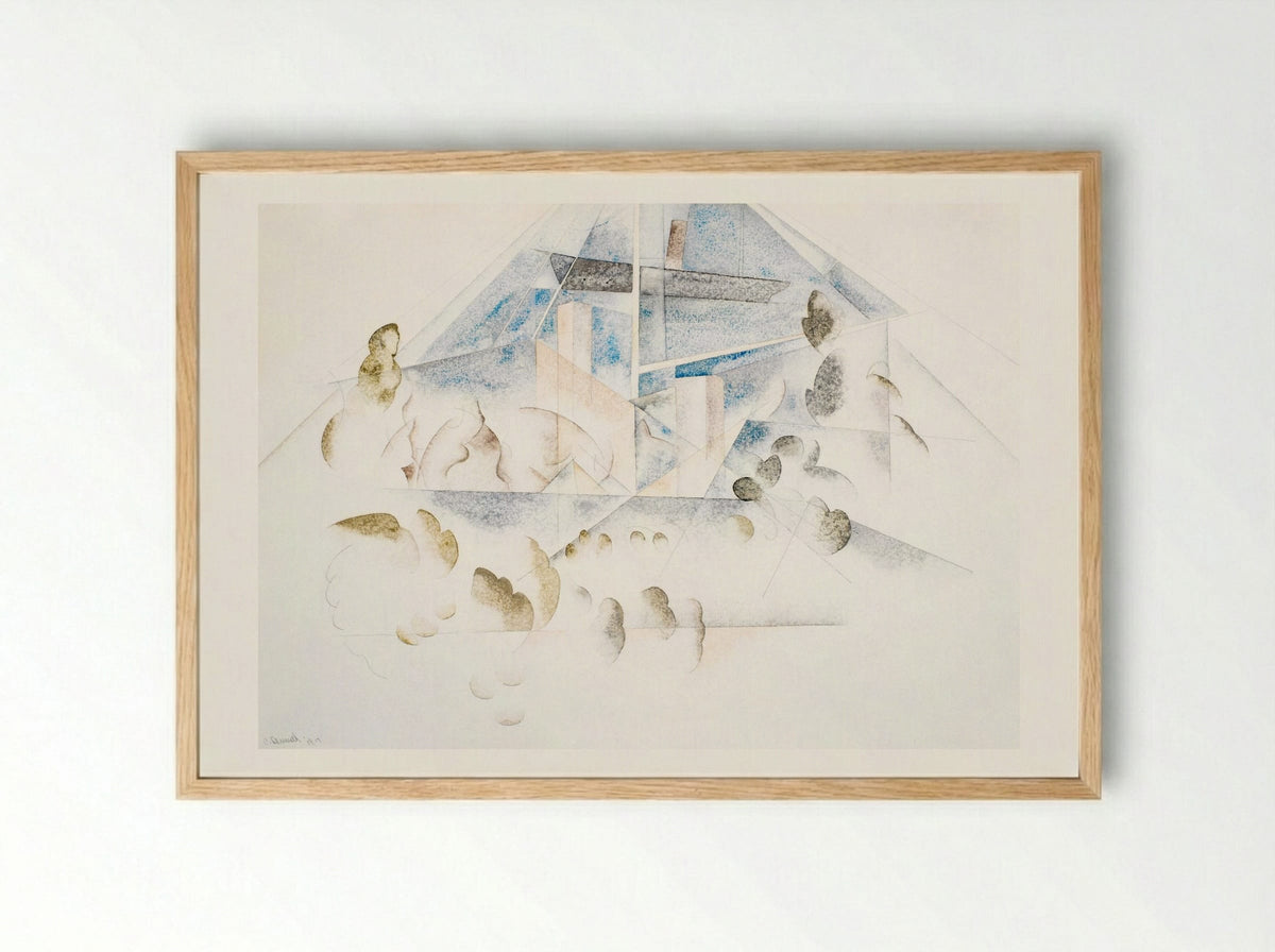 Bermuda: Masts and Foliage - Charles Demuth - Framed Print Wood