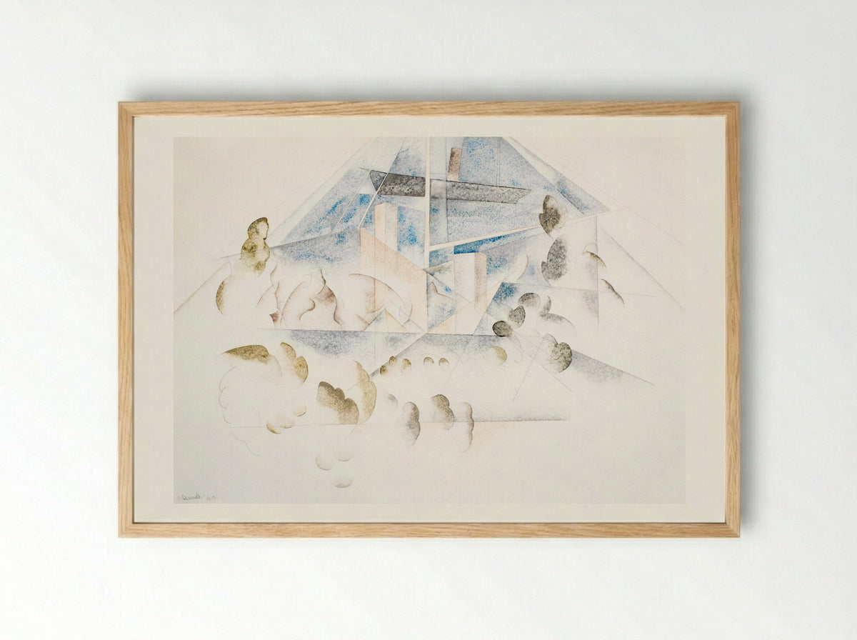 Bermuda: Masts and Foliage - Charles Demuth - Framed Print Wood