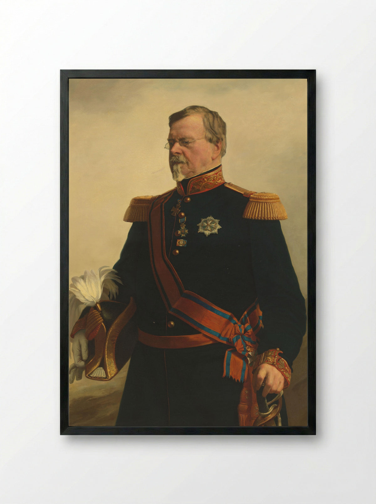 Bernhard, Duke of Saxe-Weimar-Eisenach - Jacob Spoel - Framed Print Black