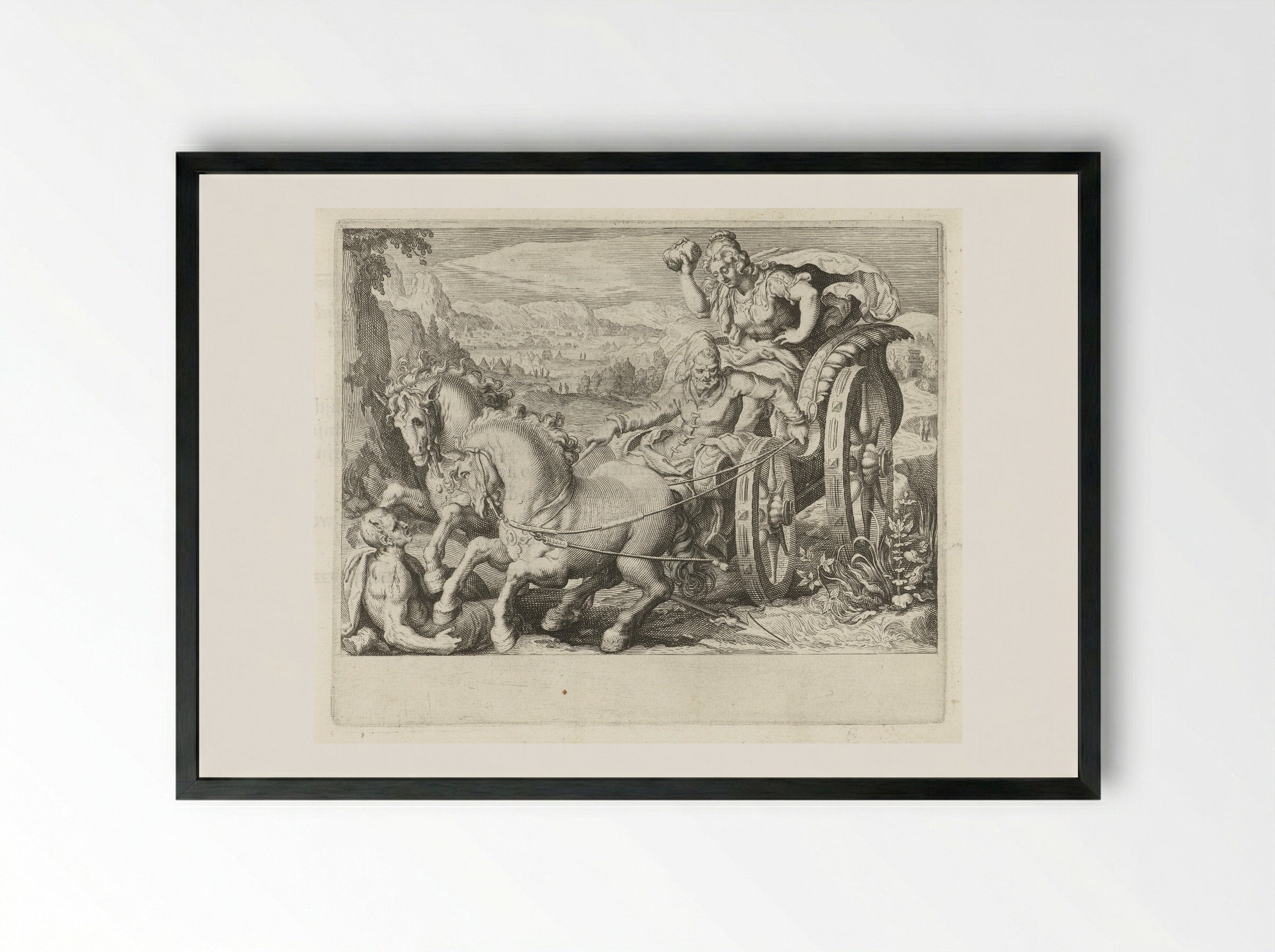 Beronica Exercises Revenge with a Stone - Zacharias Dolendo - Framed Print Black