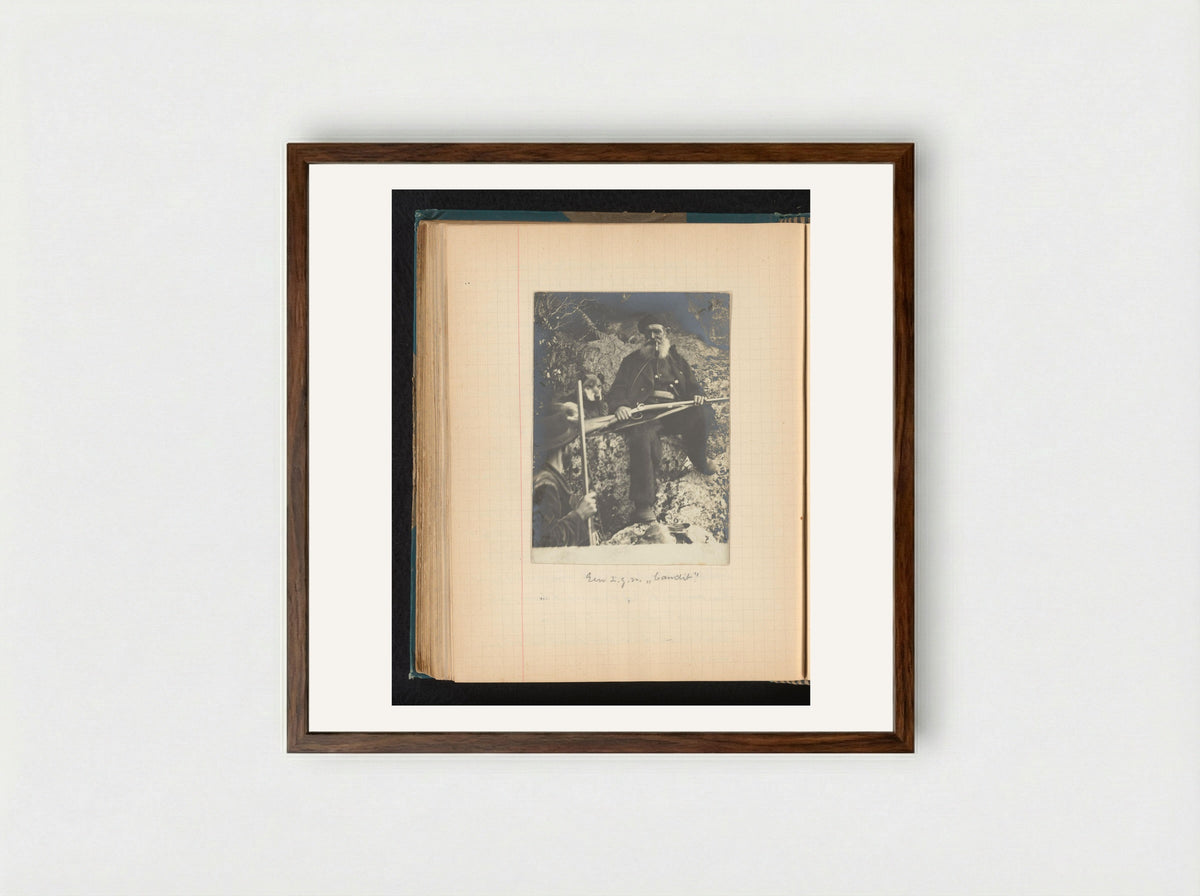 Beruchte bandiet Francois Antoine Bonelli - Théodore van Lelyveld - Framed Print Dark Wood