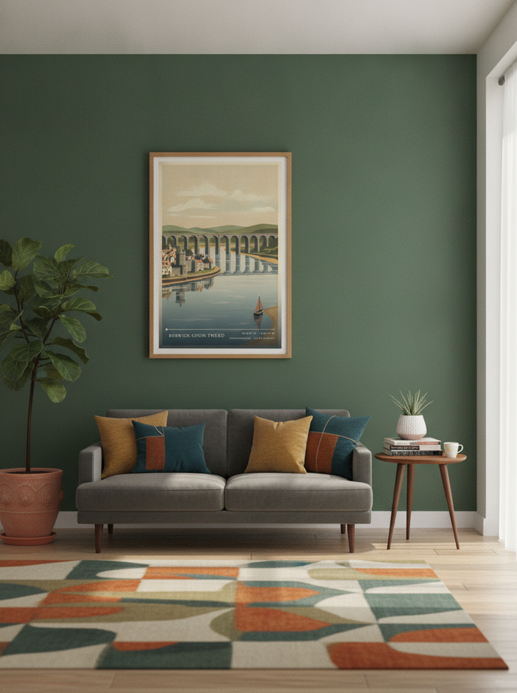 Berwick-Upon-Tweed Northumberland United Kingdom Travel Poster - Lifestyle