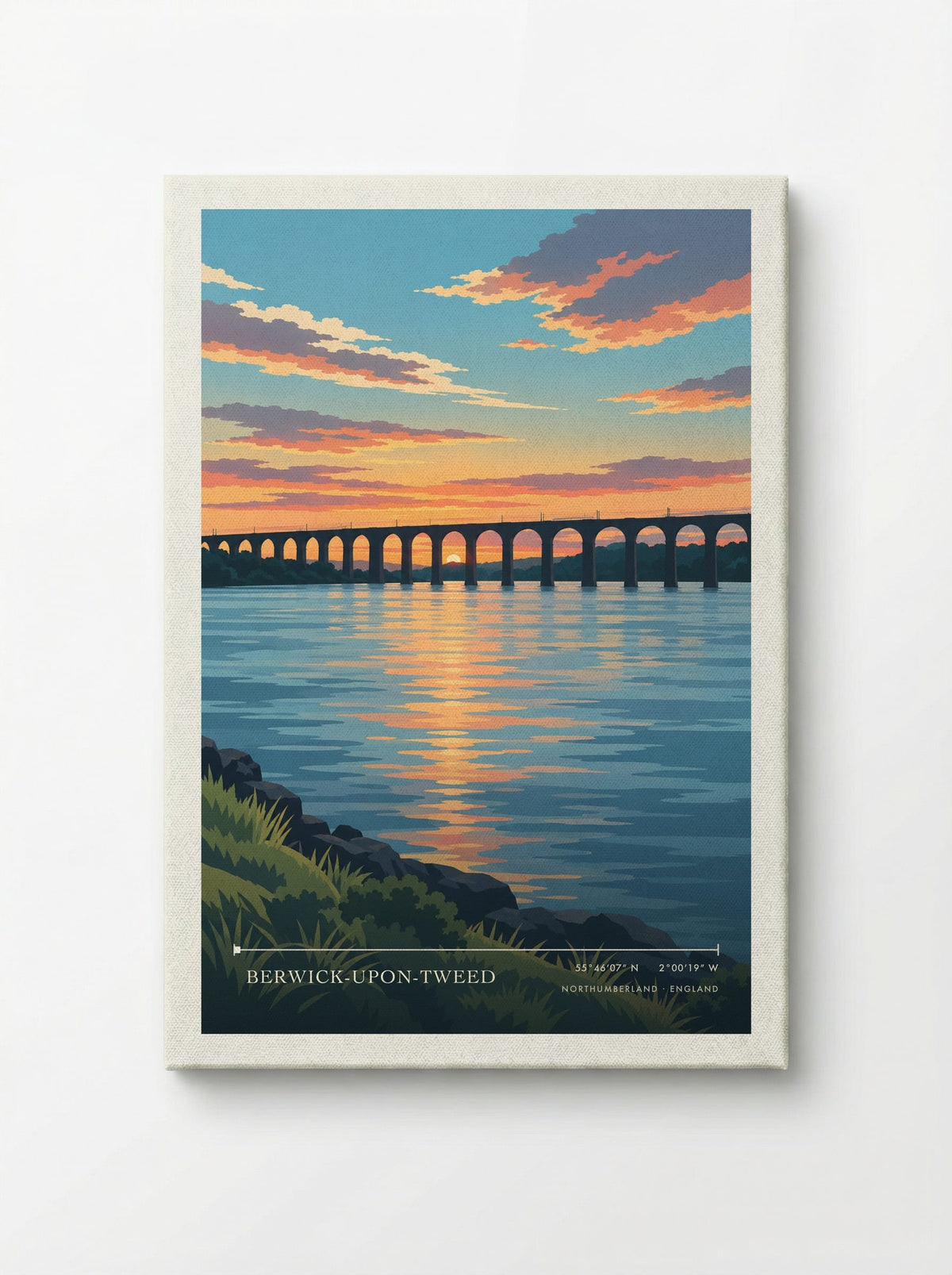 Berwick-upon-Tweed, Northumberland | Travel Poster - Canvas