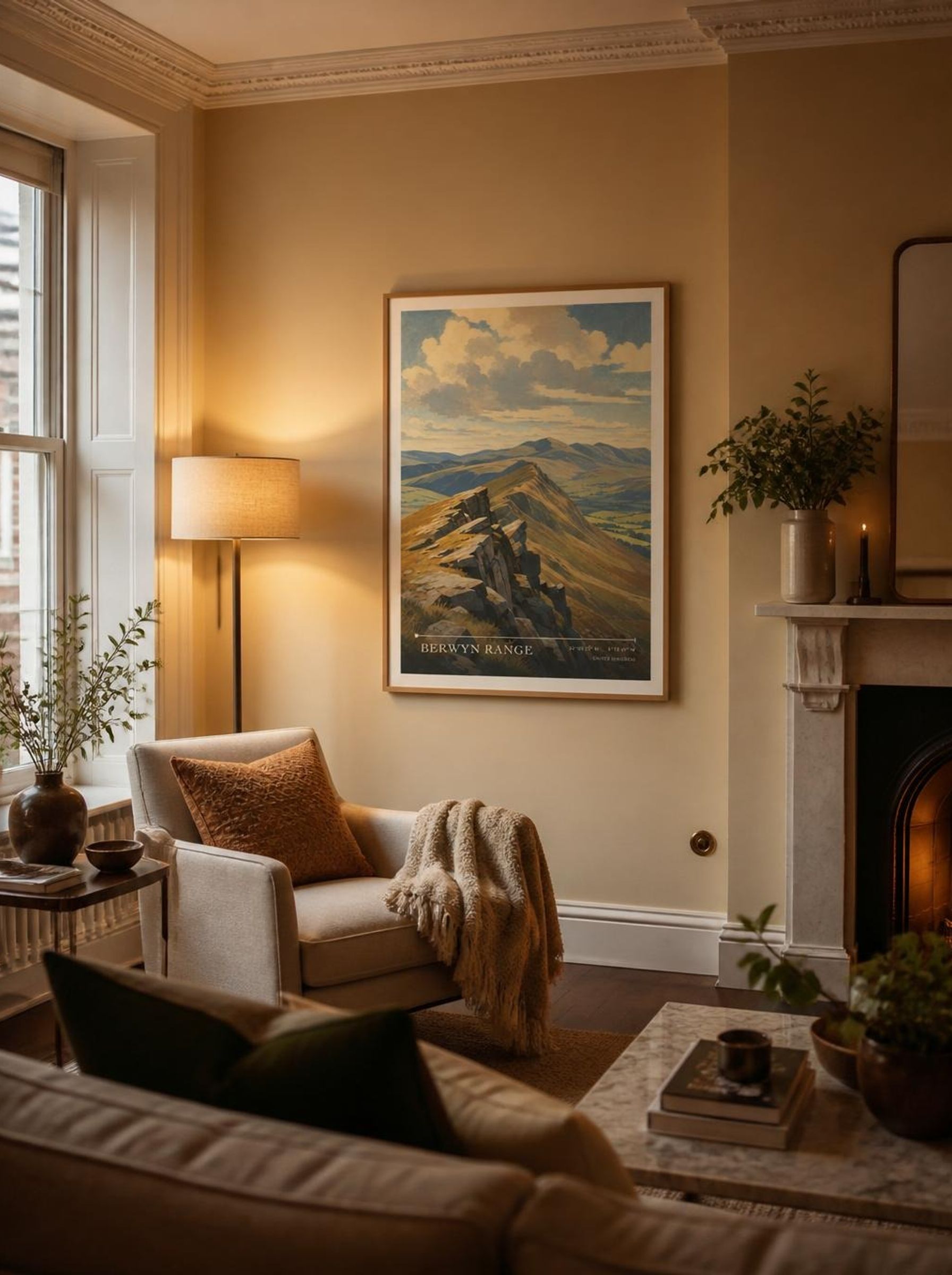Berwyn Range United Kingdom Travel Poster - Lifestyle