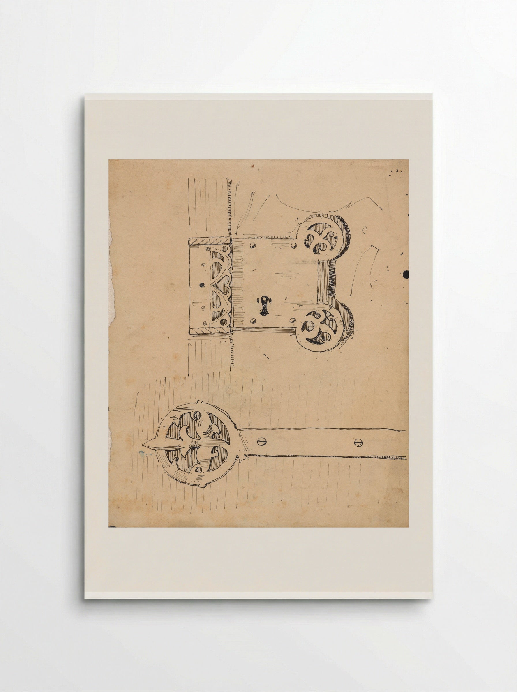 Beslag en slot (Metalwork and Lock Design) - Theo Nieuwenhuis - Poster