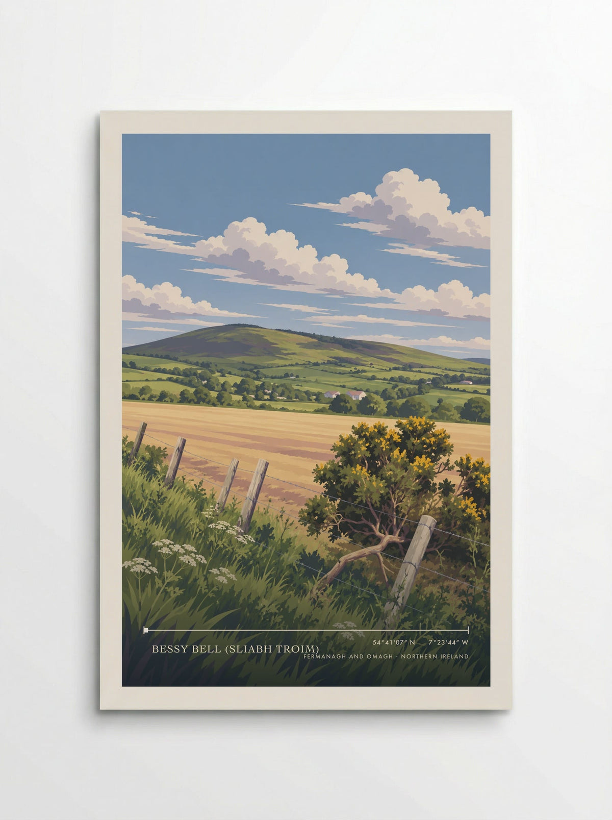Bessy Bell (Sliabh Troim), Fermanagh and Omagh | Travel Poster - Poster