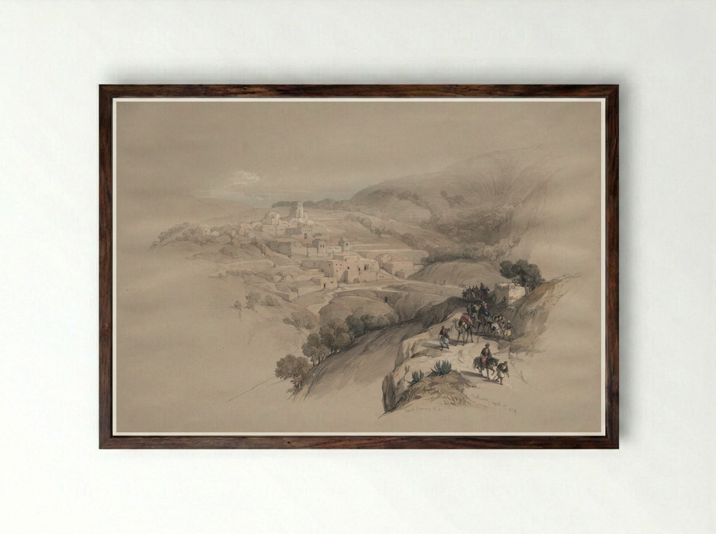 Bethany - David Roberts - Framed Print Dark Wood