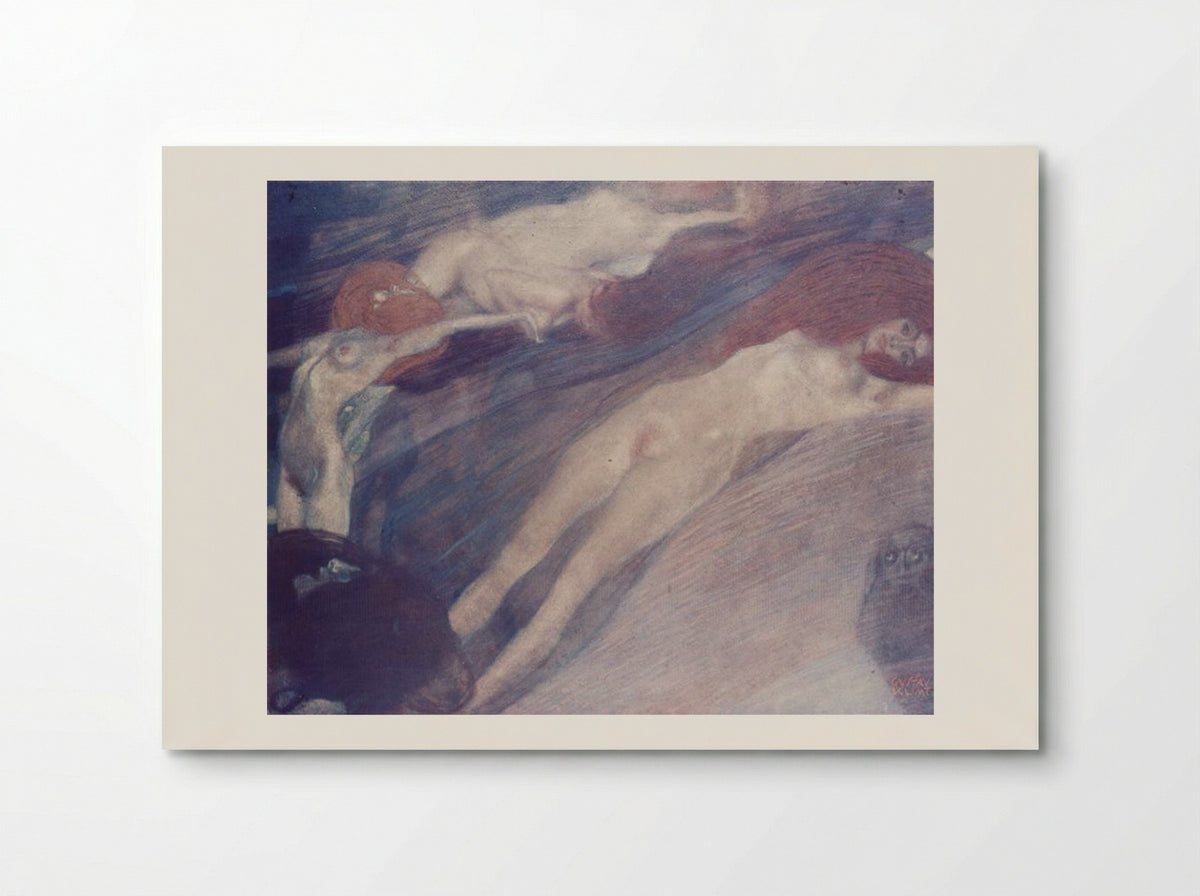 Bewegte Wasser (Moving Water) - Gustav Klimt - Poster