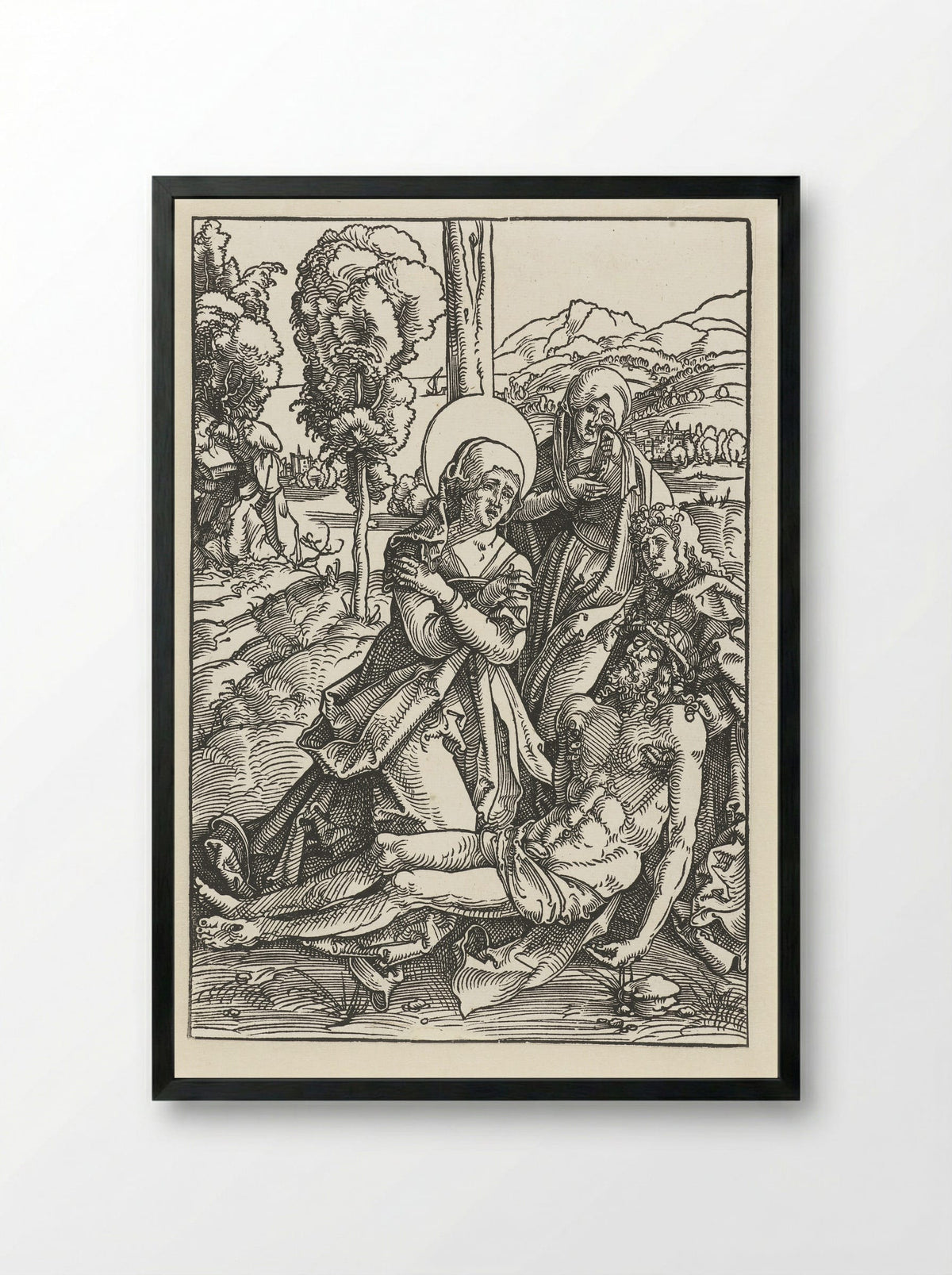 Bewening van Christus - Hans Baldung Grien - Framed Print Black