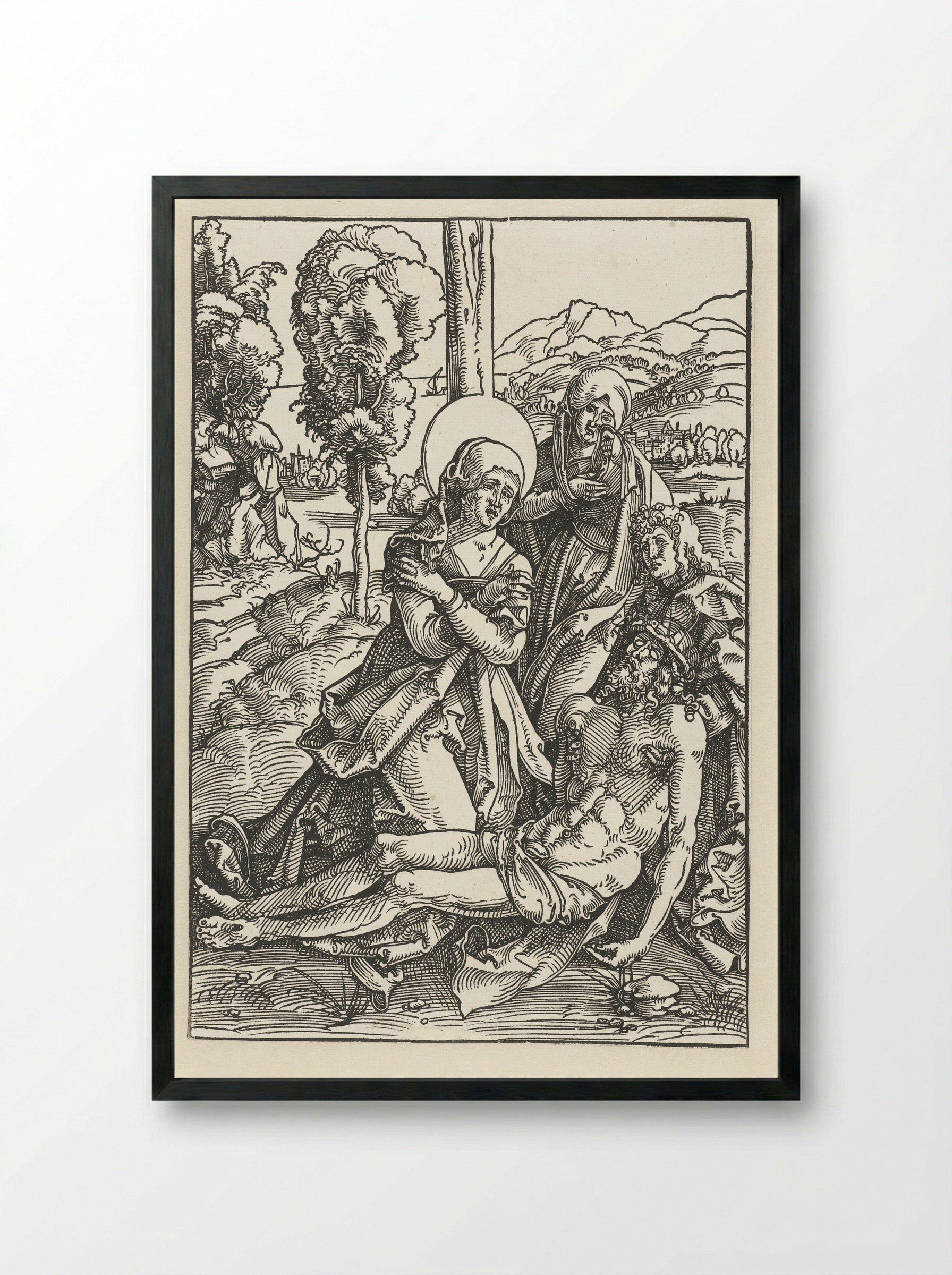 Bewening van Christus - Hans Baldung Grien - Framed Print Black