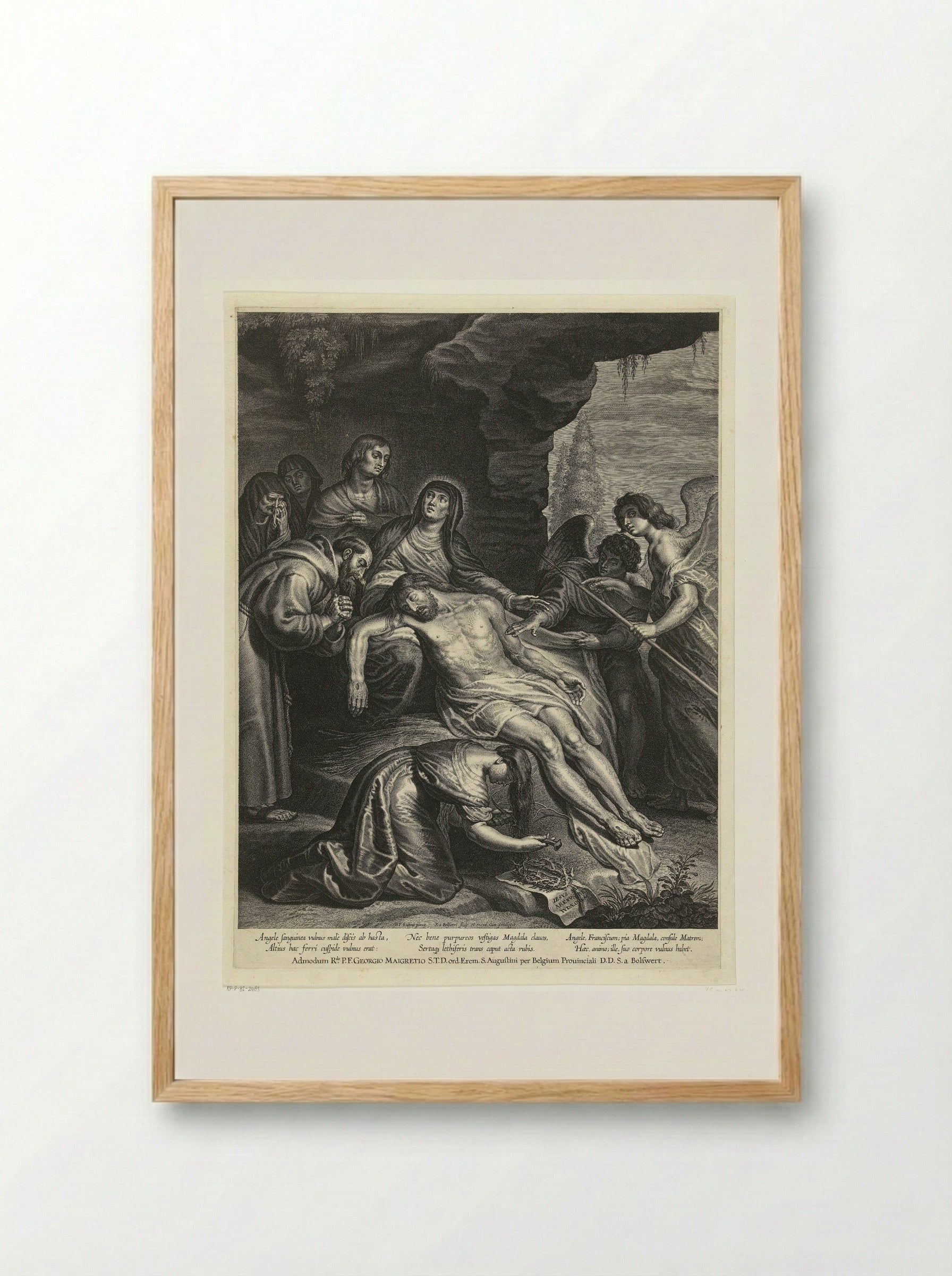 Bewening van Christus - Schelte Adamsz. Bolswert - Framed Print Wood