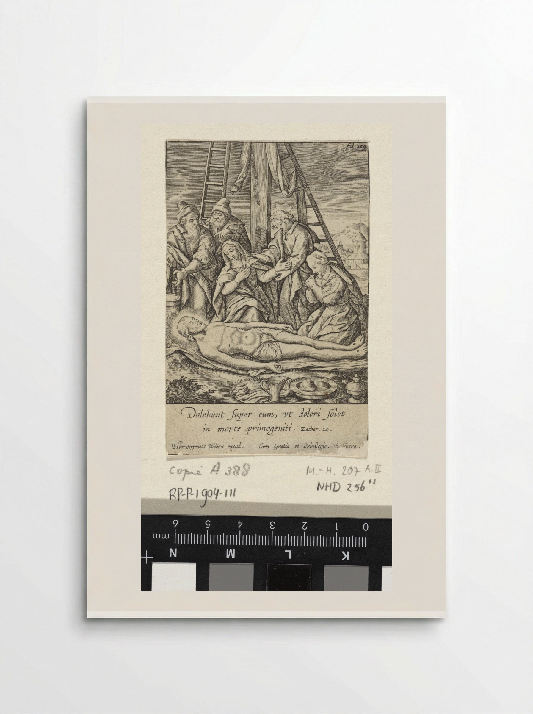 Bewening van Christus - Hieronymus Wierix - Poster