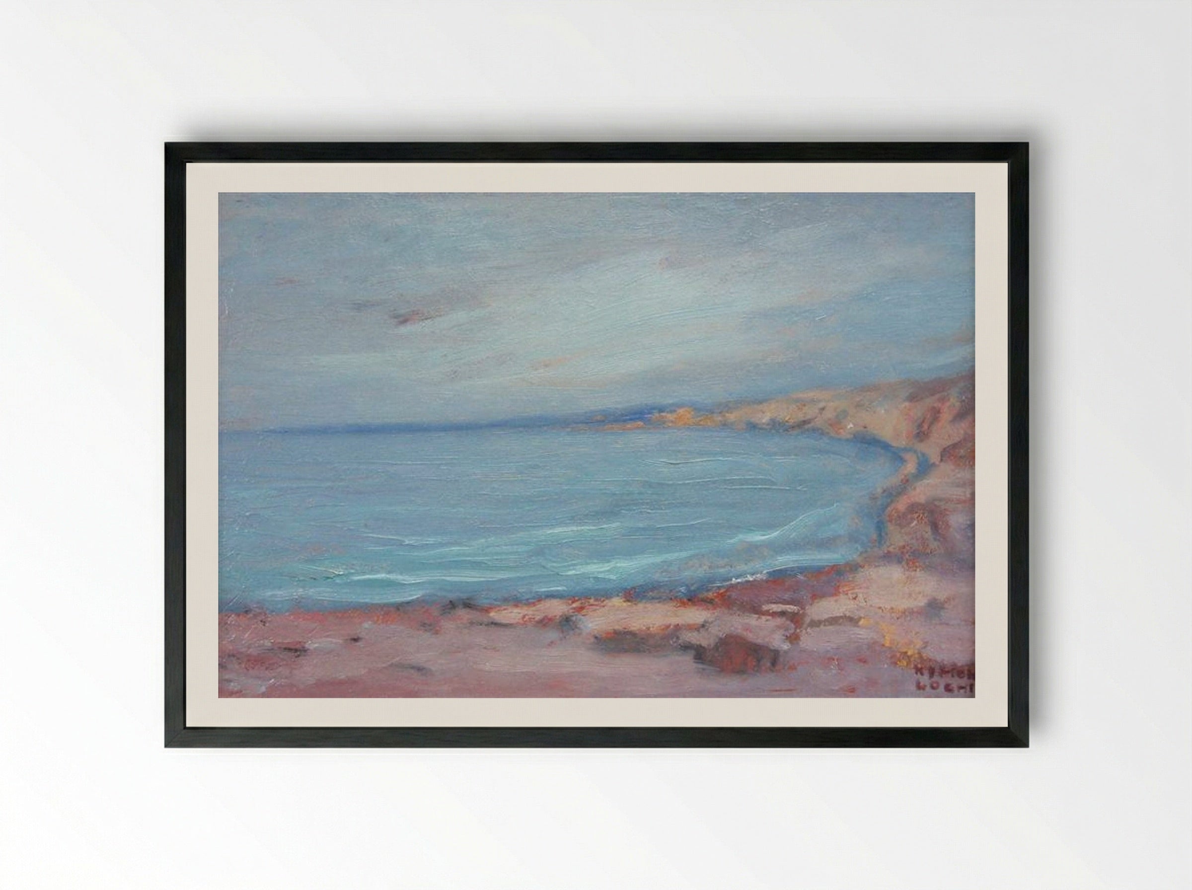 Biarritz - Kimon Loghi - Framed Print Black