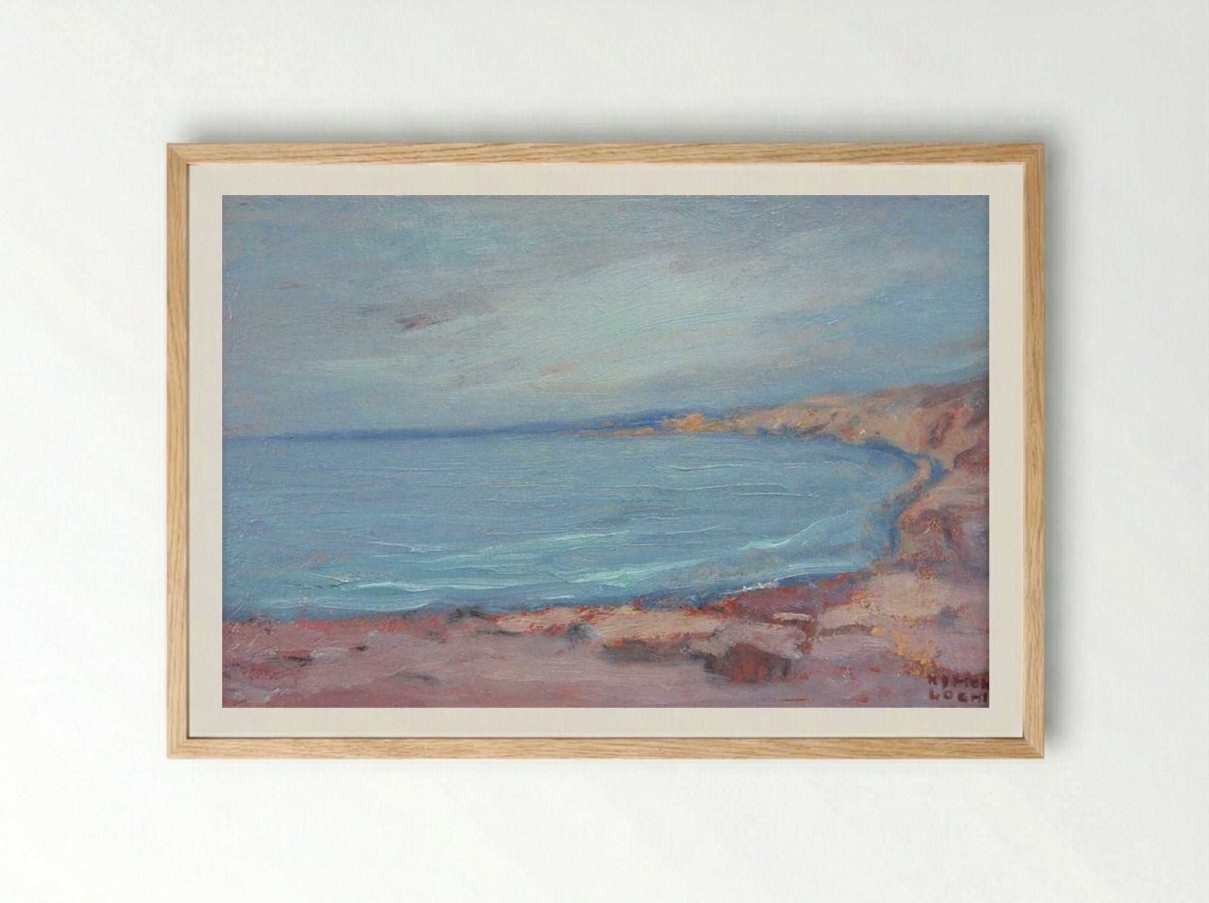 Biarritz - Kimon Loghi - Framed Print Wood