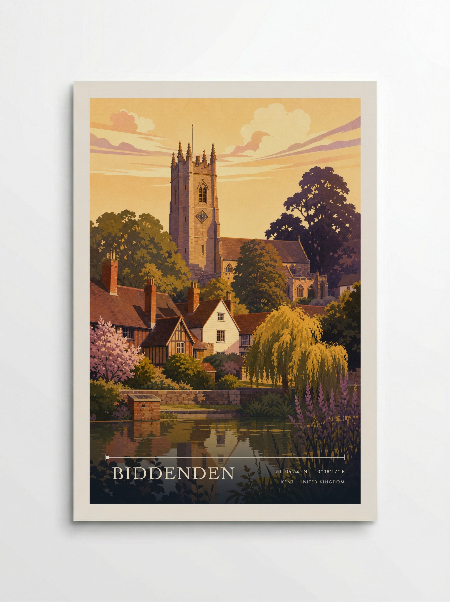 Biddenden Kent United Kingdom Travel Poster - Poster