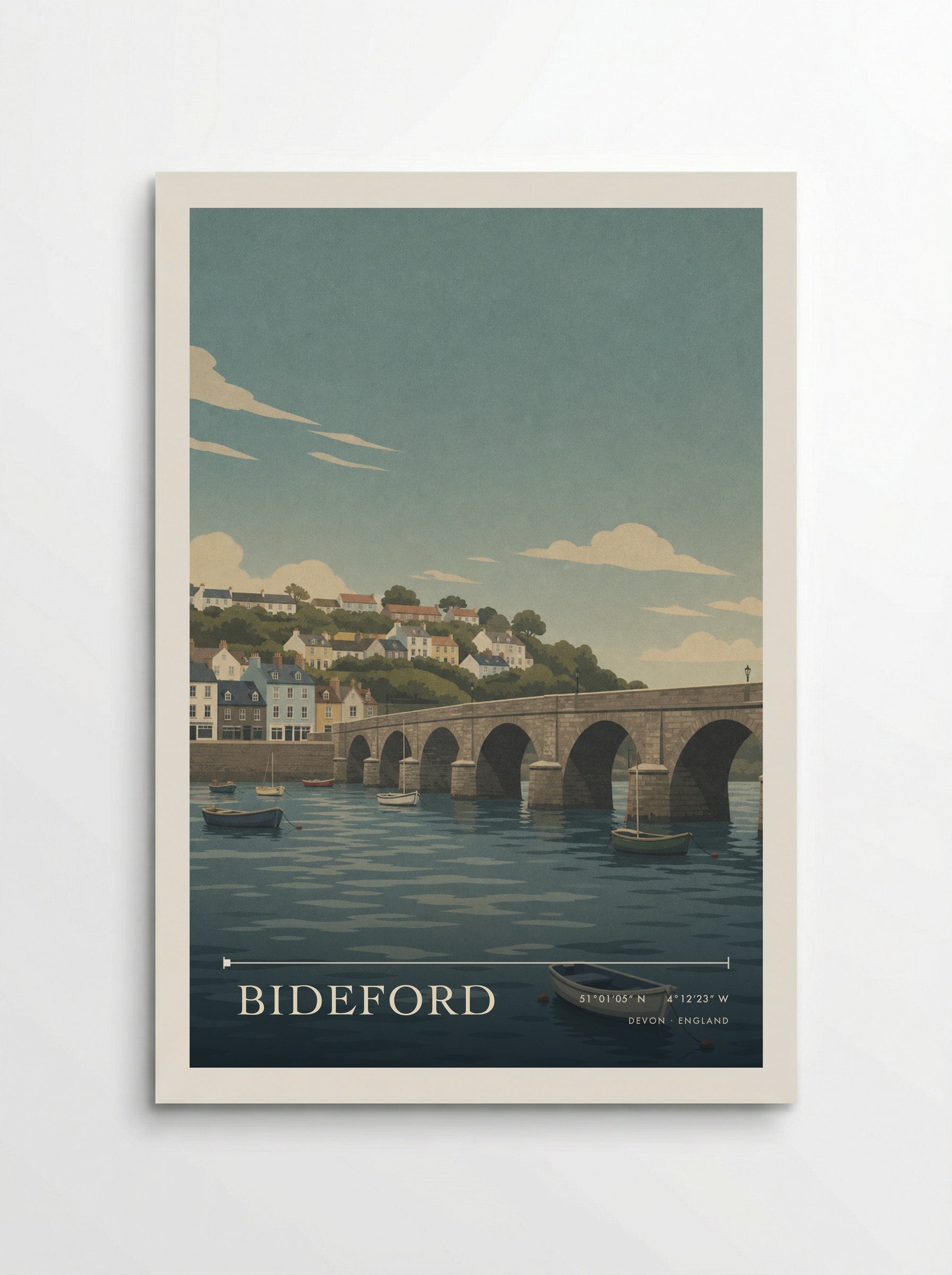 Bideford Devon England Travel Poster - Poster