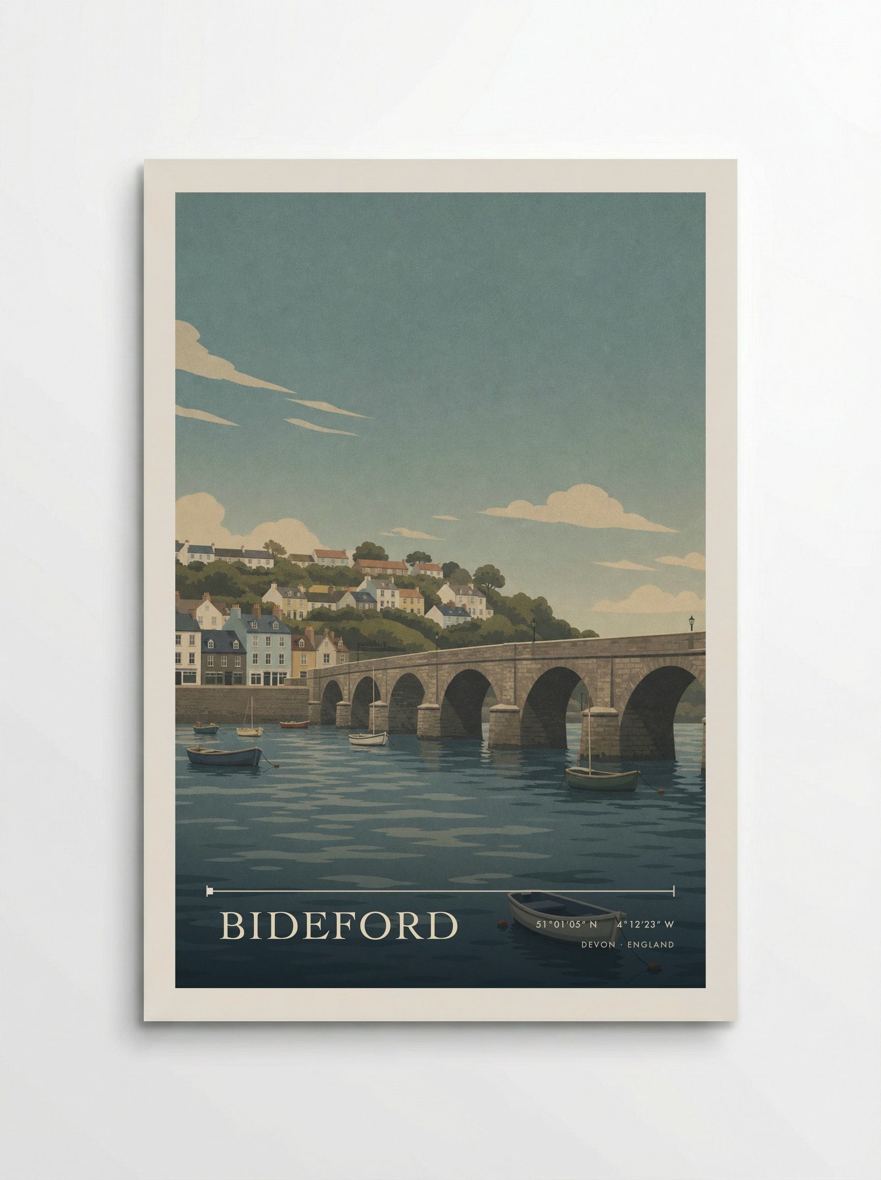 Bideford Devon England Travel Poster - Poster