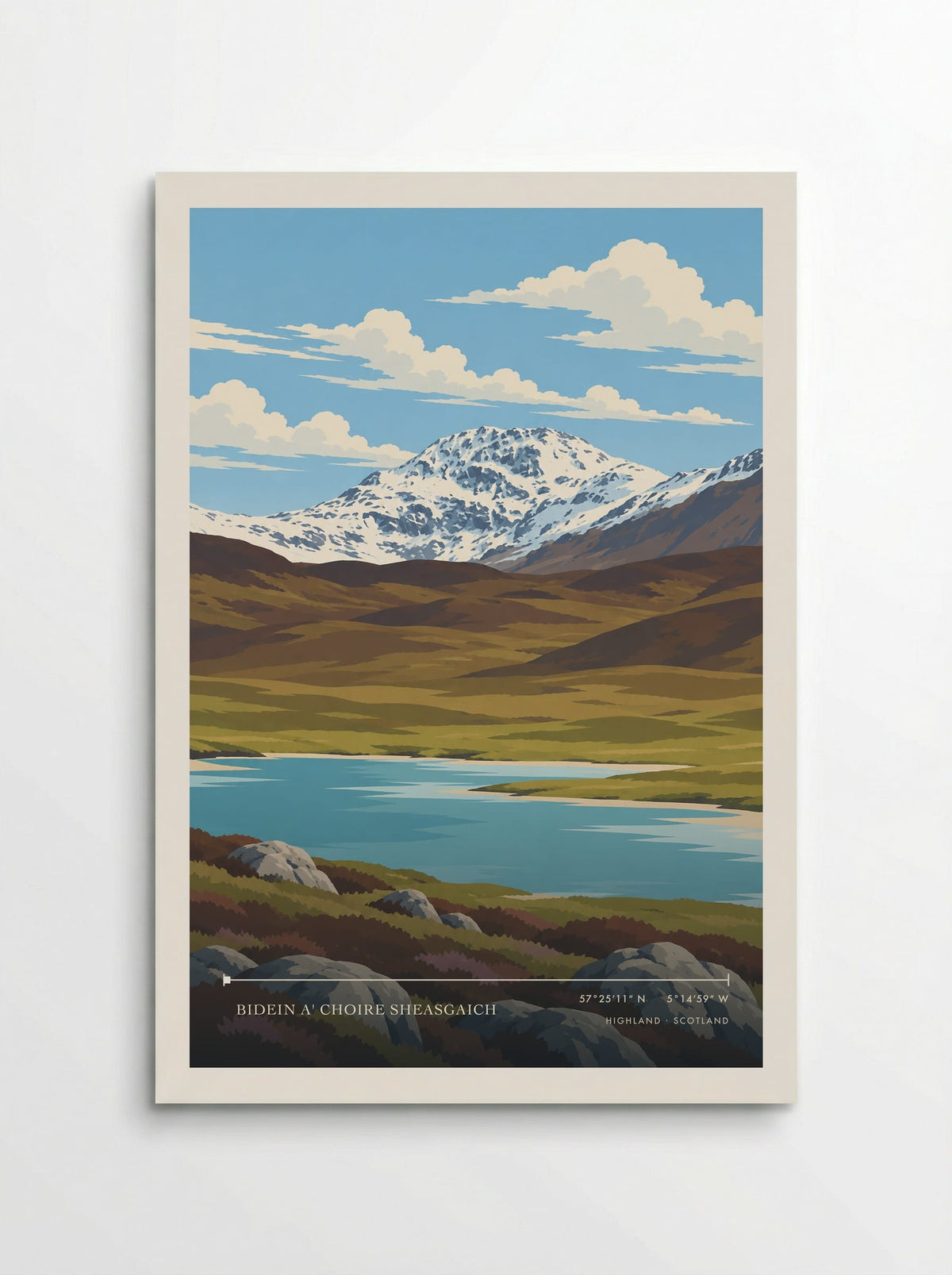 Bidein a' Choire Sheasgaich, Highland | Travel Poster - Poster