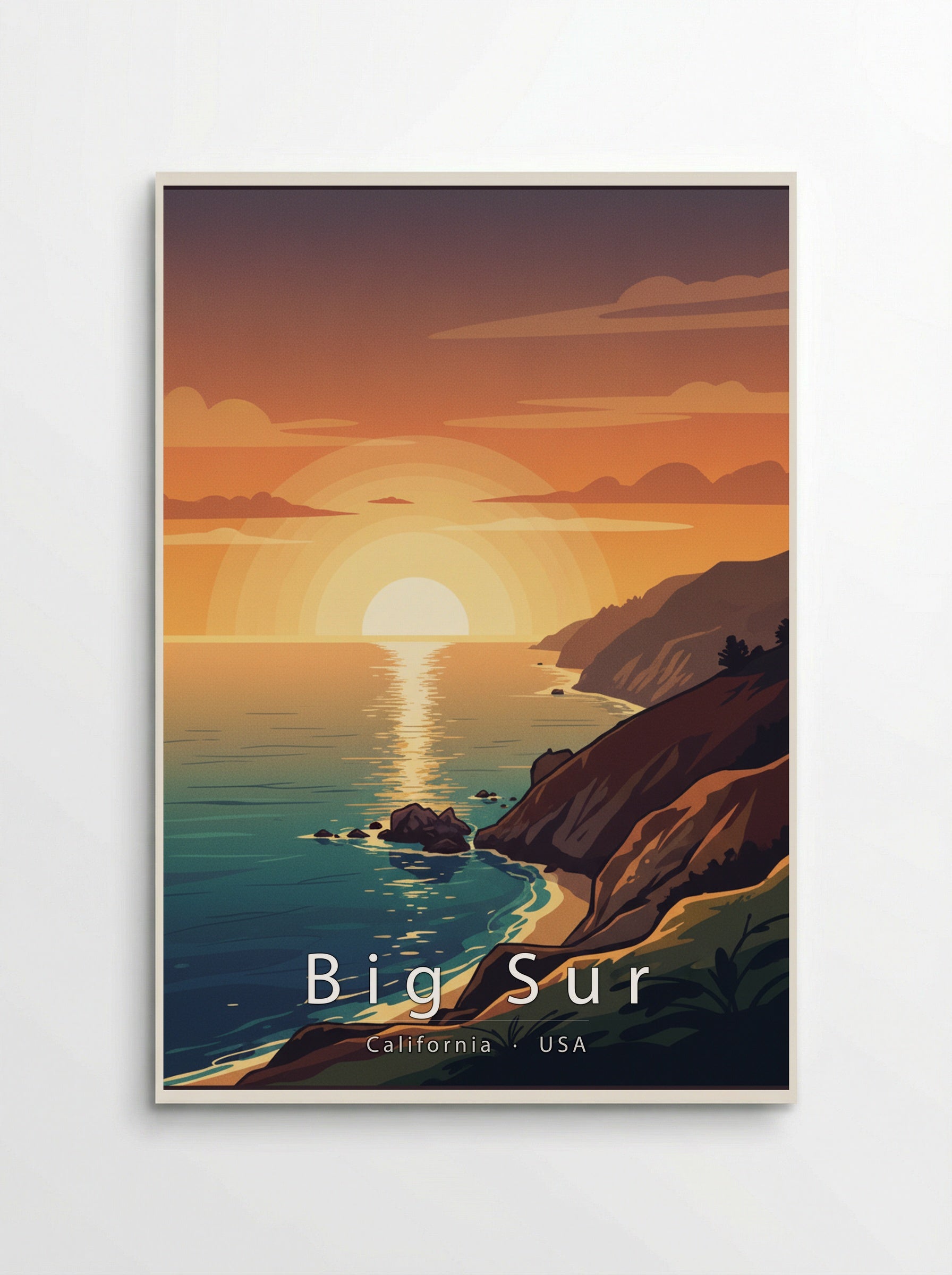 Big Sur Travel Poster Artwork - Poster