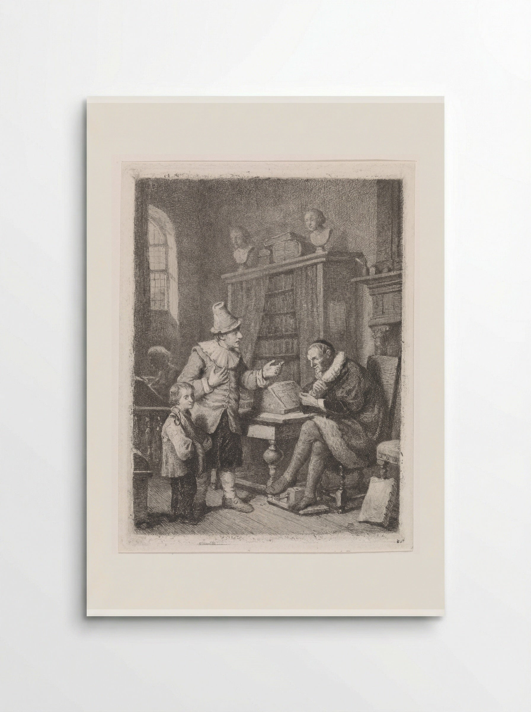 Bij de advocaat (At the Lawyer's) - David van der Kellen - Poster