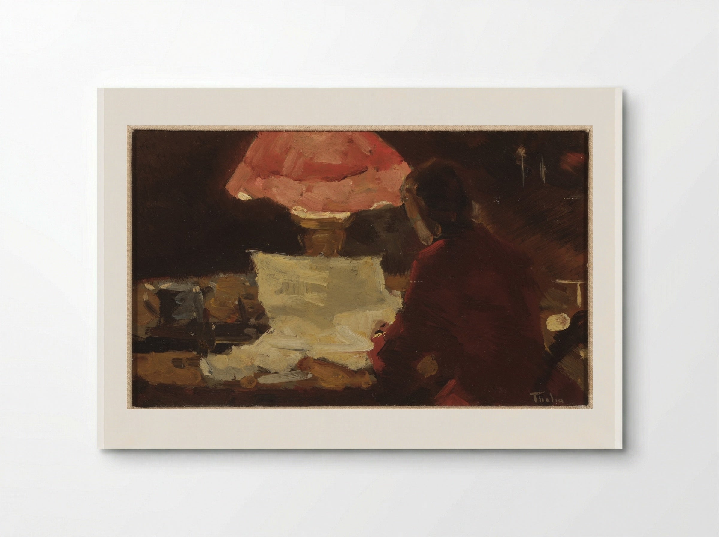 Bij de lamp - Willem Bastiaan Tholen - Poster