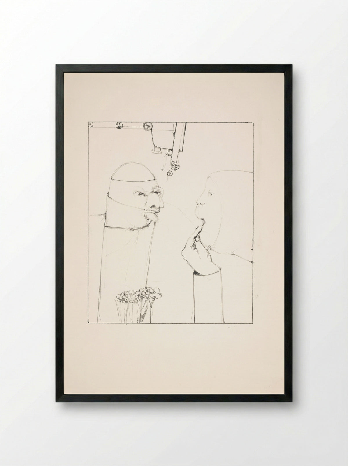 Bij de tandarts - Rein Dool - Framed Print Black