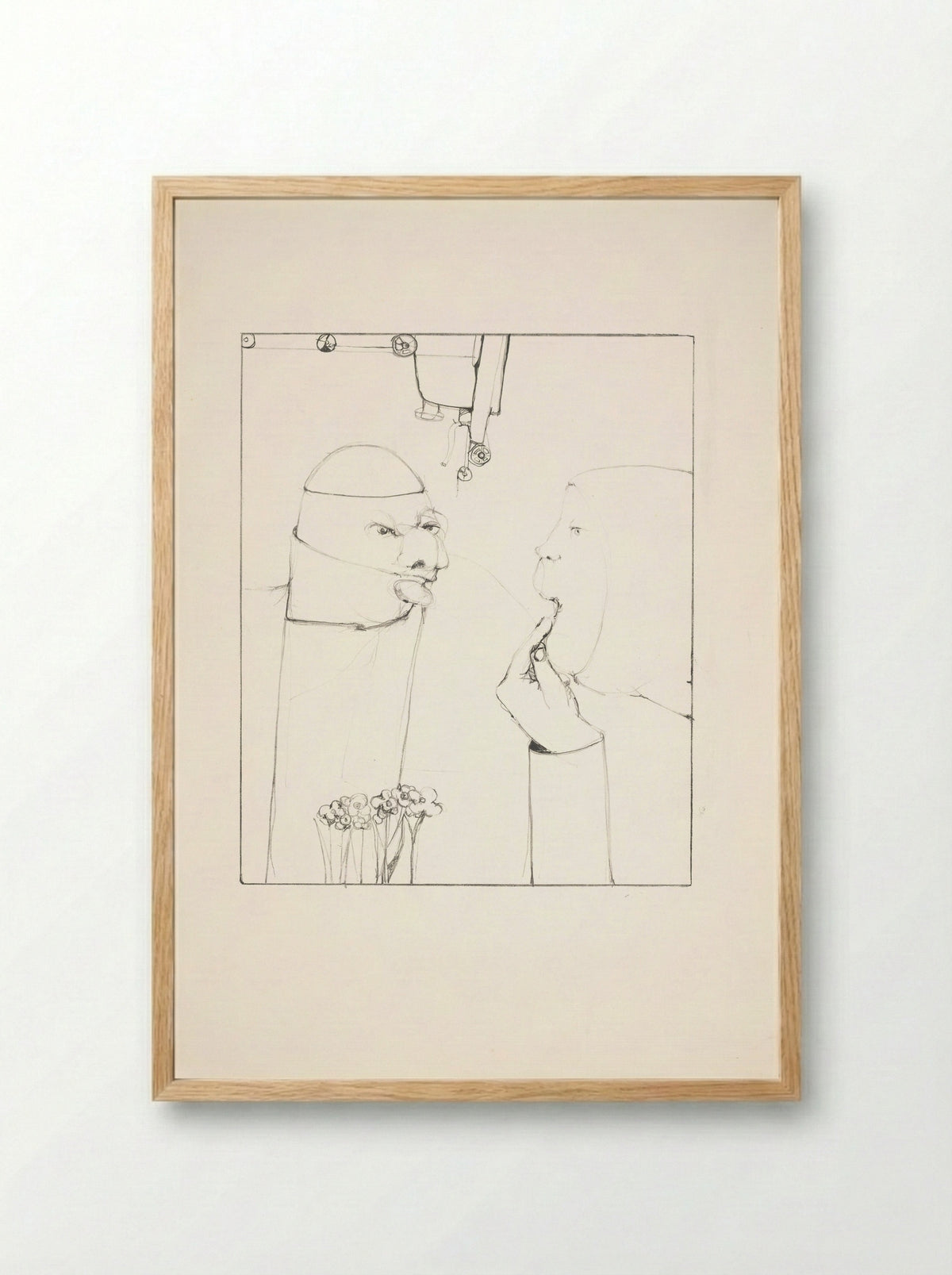 Bij de tandarts - Rein Dool - Framed Print Wood