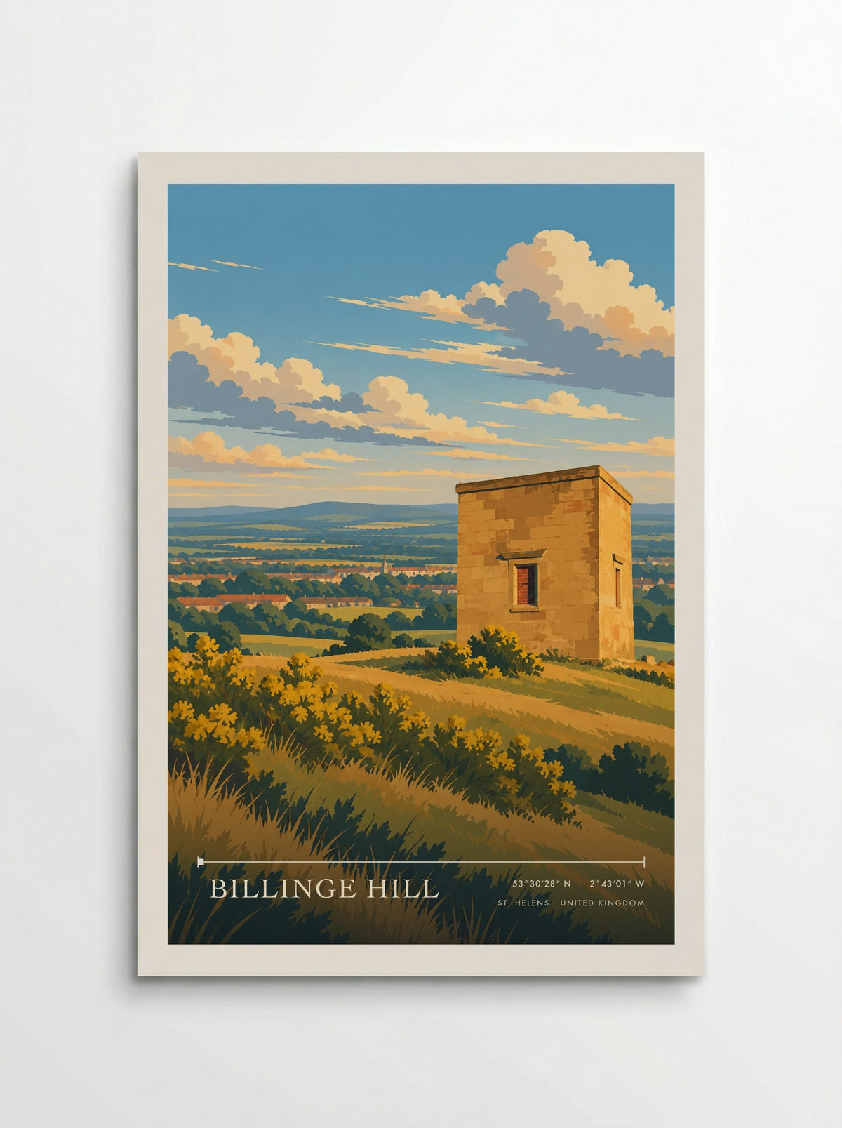 Billinge Hill, St. Helens | Travel Poster - Poster