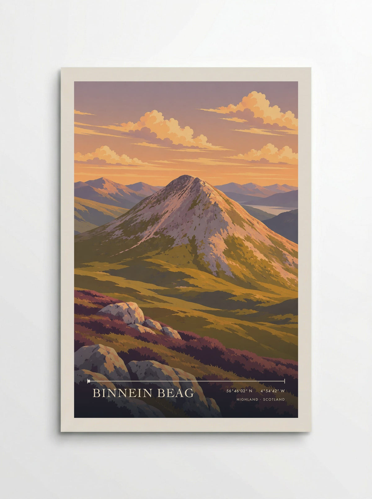 Binnein Beag, Highland | Travel Poster - Poster