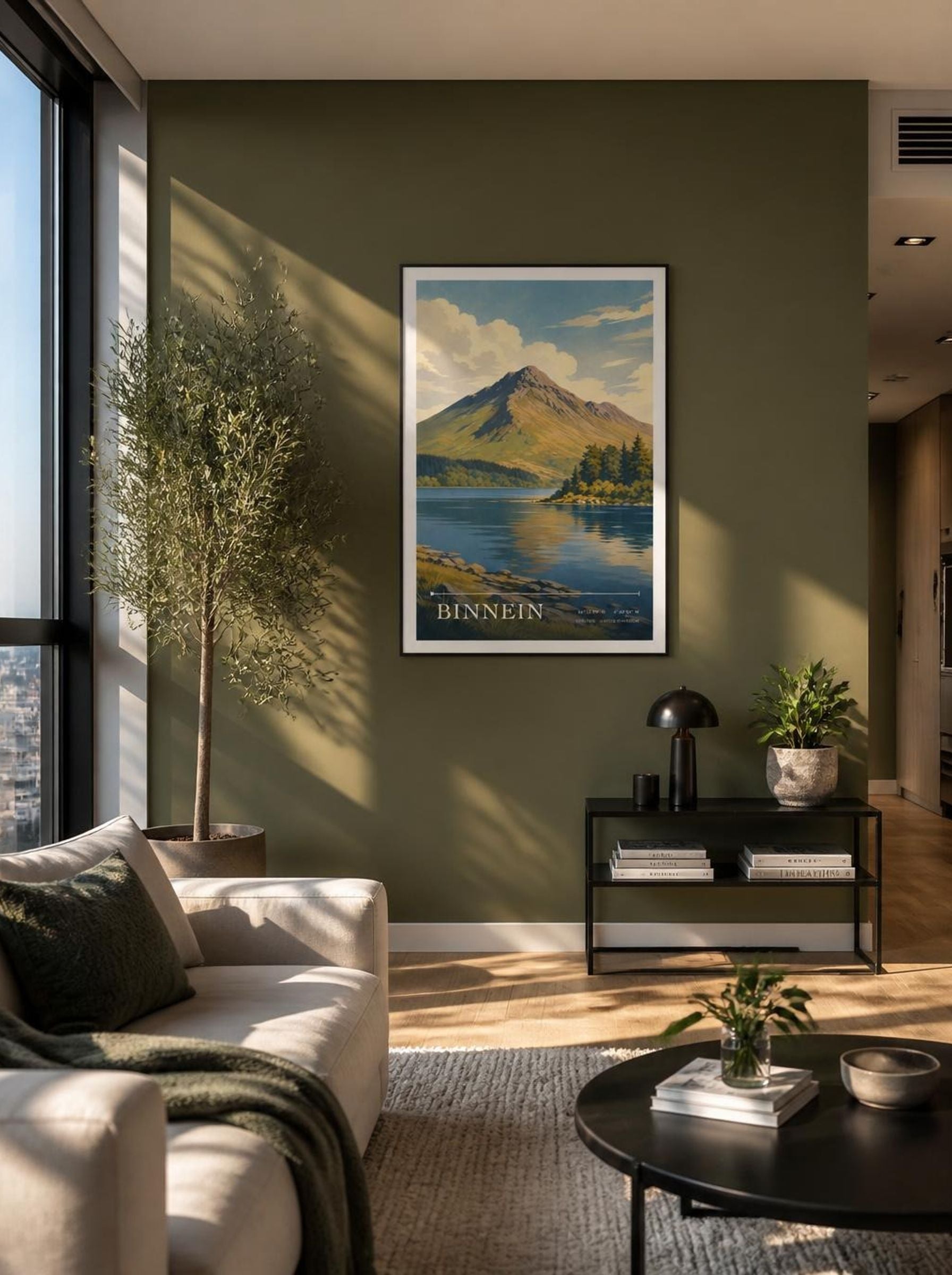Binnein Stirling United Kingdom Travel Poster - Lifestyle
