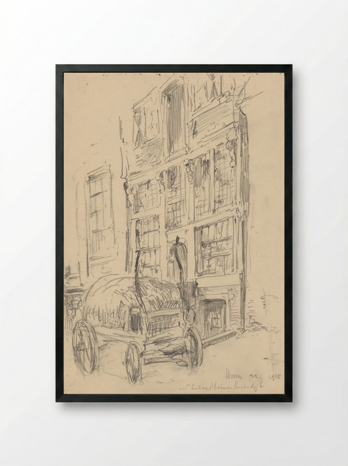 Binnenluiendijk te Hoorn - Jan Hoynck van Papendrecht - Framed Print Black