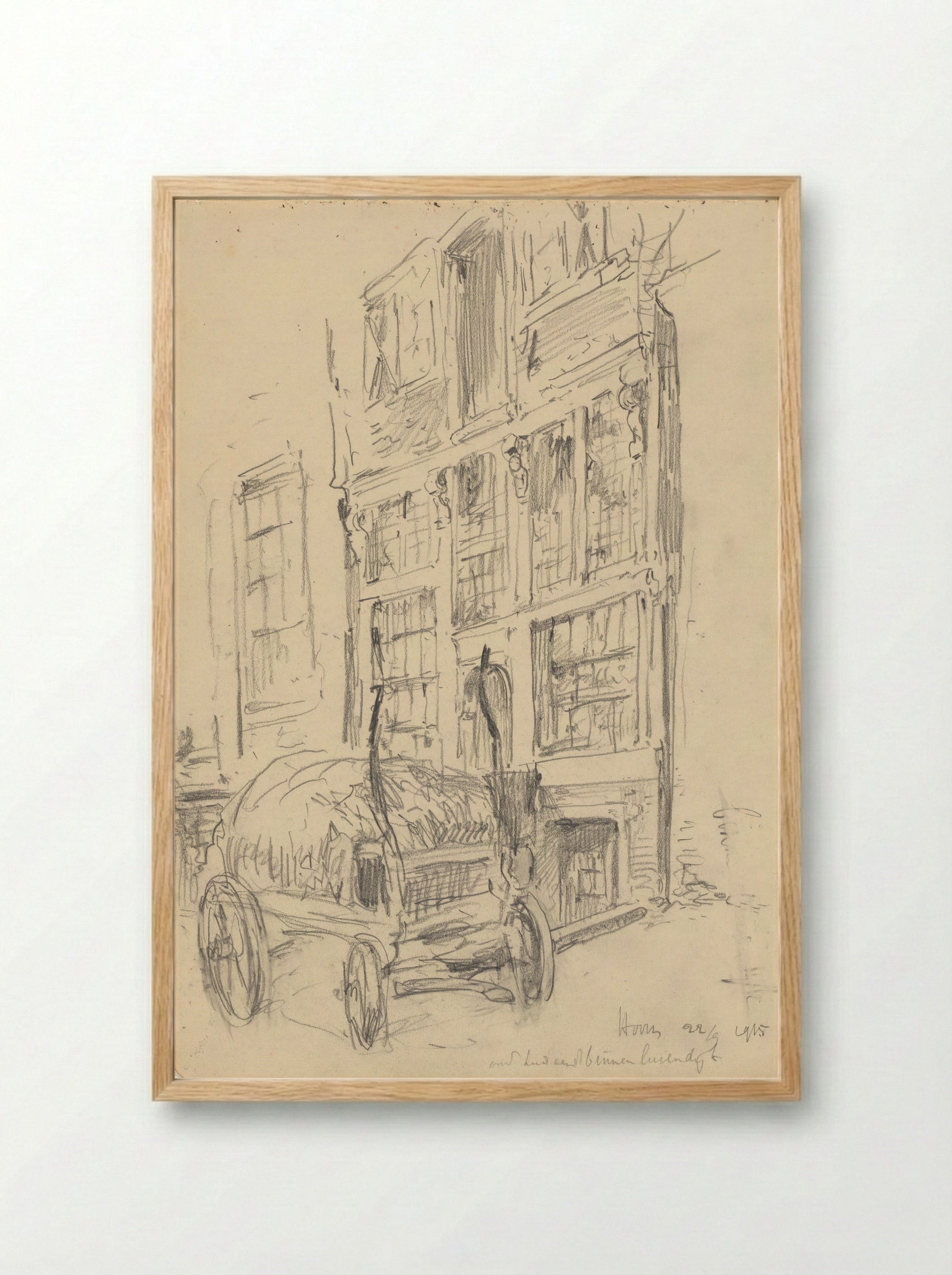 Binnenluiendijk te Hoorn - Jan Hoynck van Papendrecht - Framed Print Wood