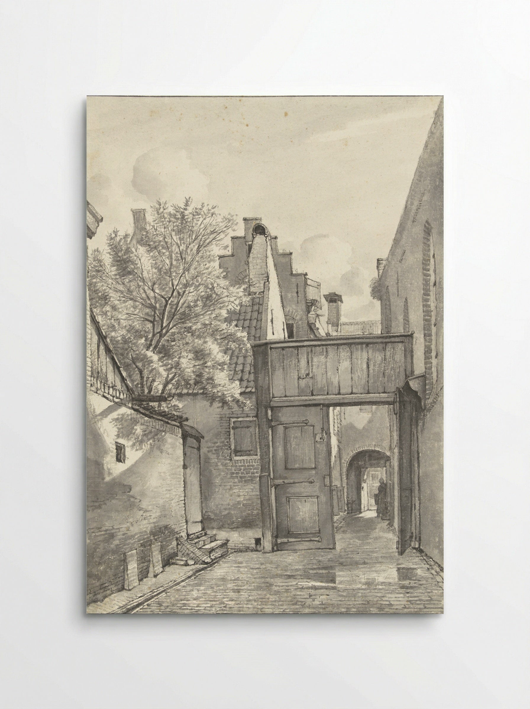 Binnenplaats en steeg - Gerrit Lamberts - Poster