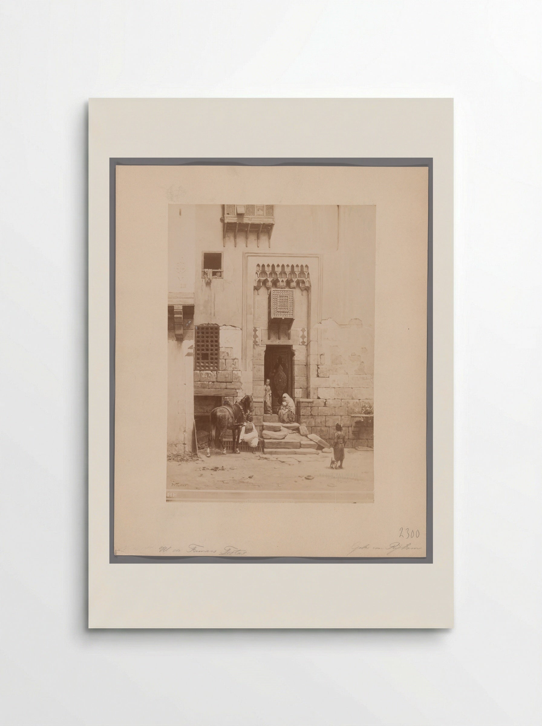 Binnenplaats van een huis te Caïro - Willem de Famars Testas - Poster