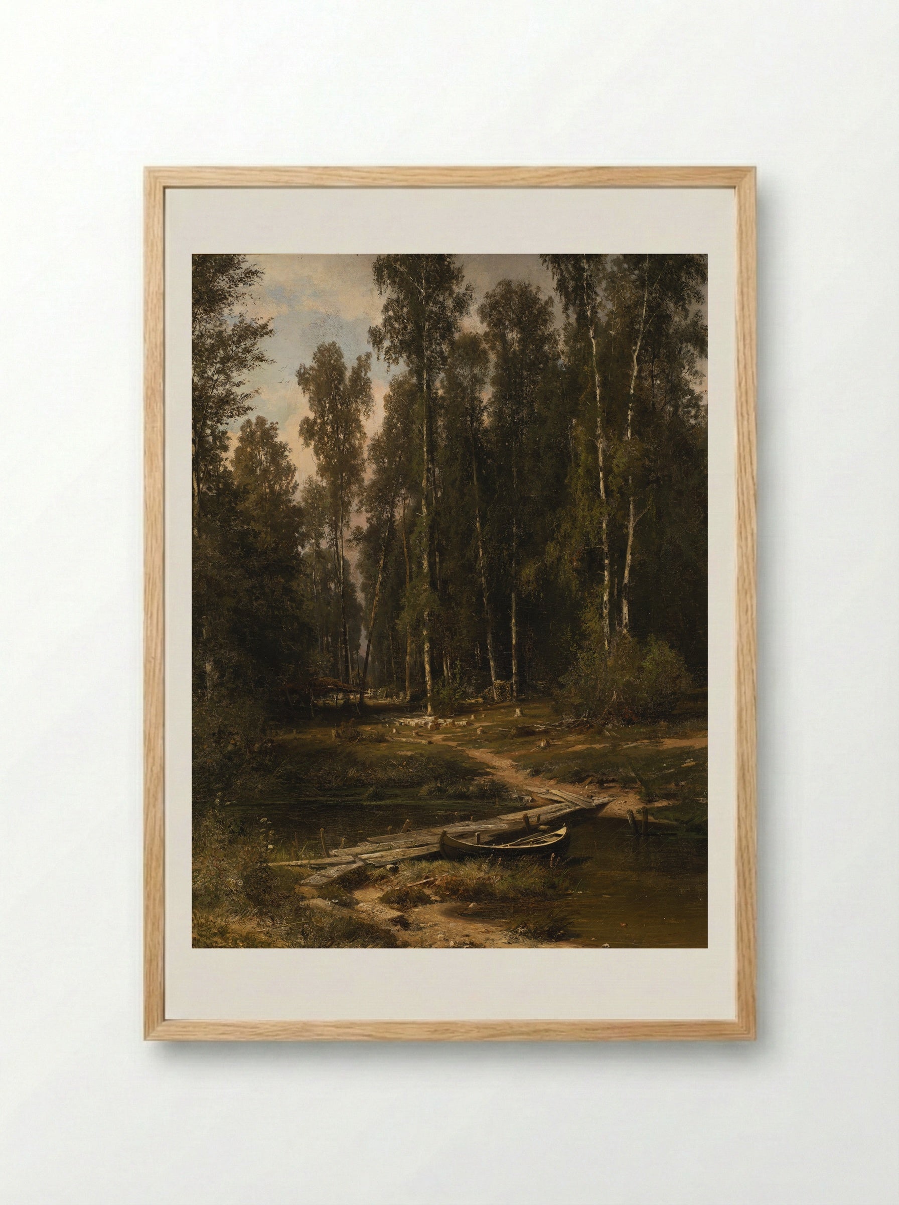 Birch Grove - Ivan Shishkin - Framed Print Wood