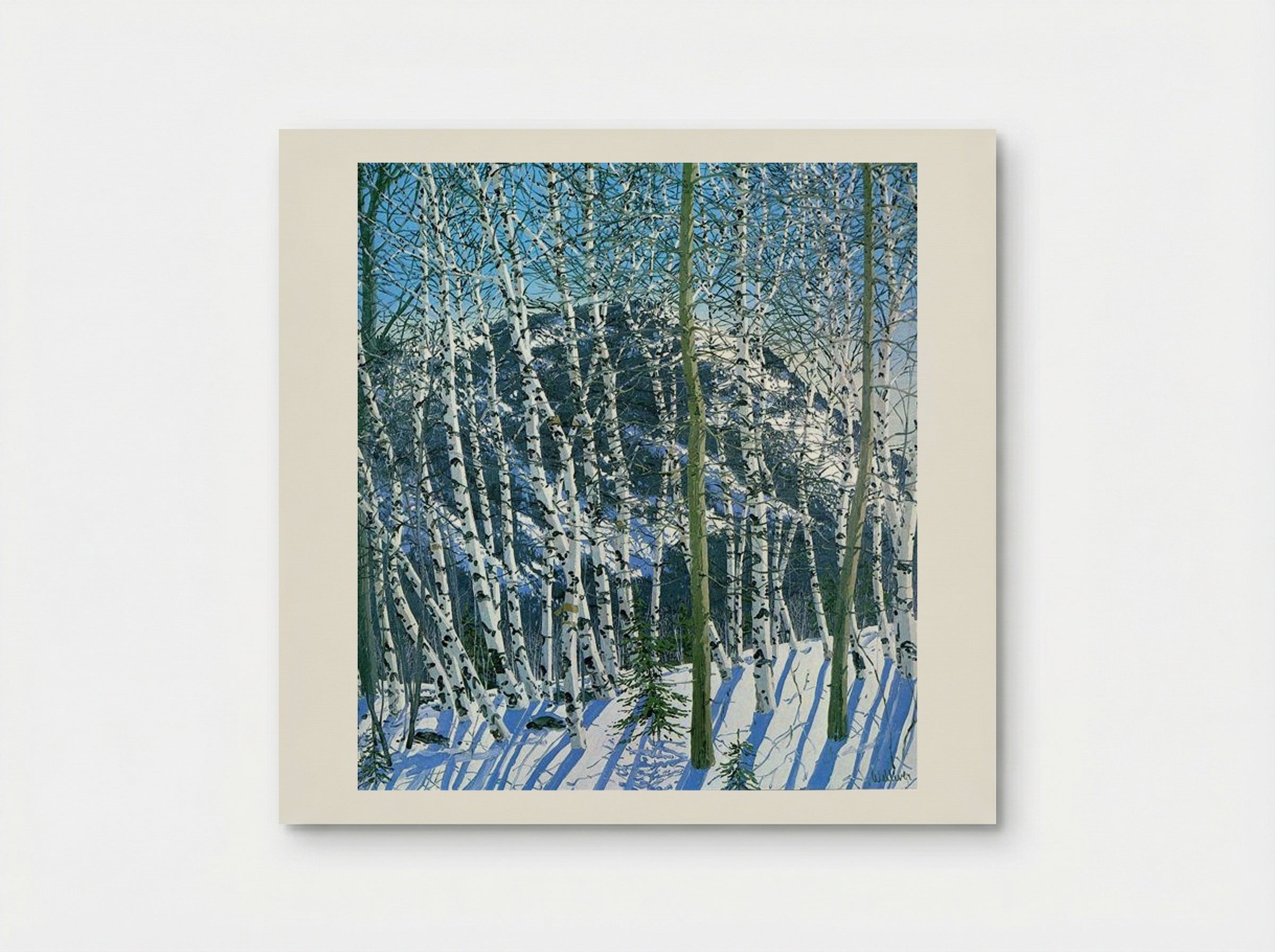 Birches - Neil Welliver - Poster
