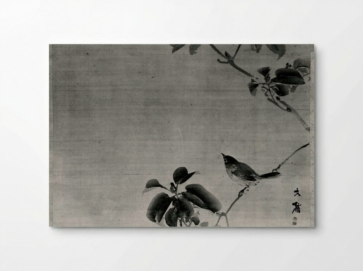 Bird on a Branch - Shiokawa Bunrin - Poster