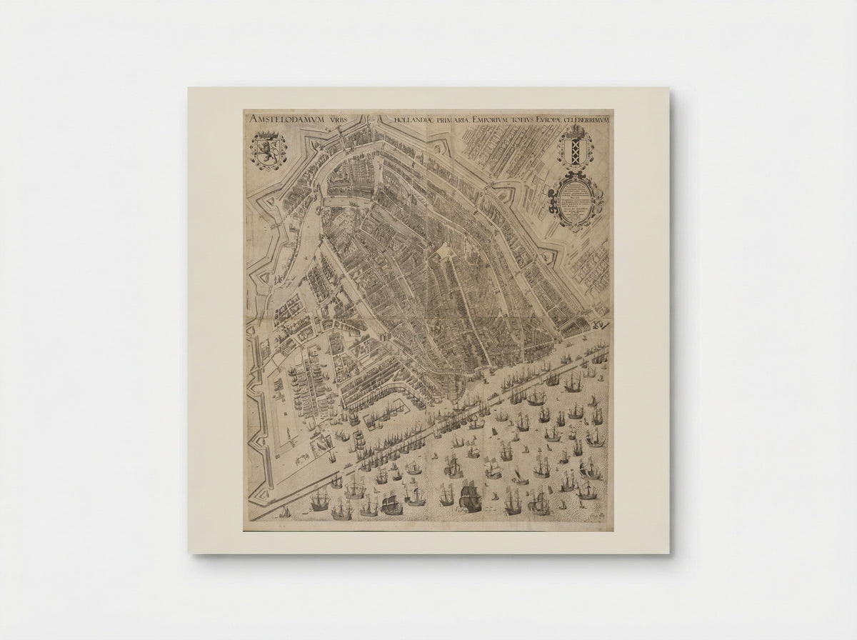 Bird's-Eye View of Amsterdam - Pieter Bast - Poster