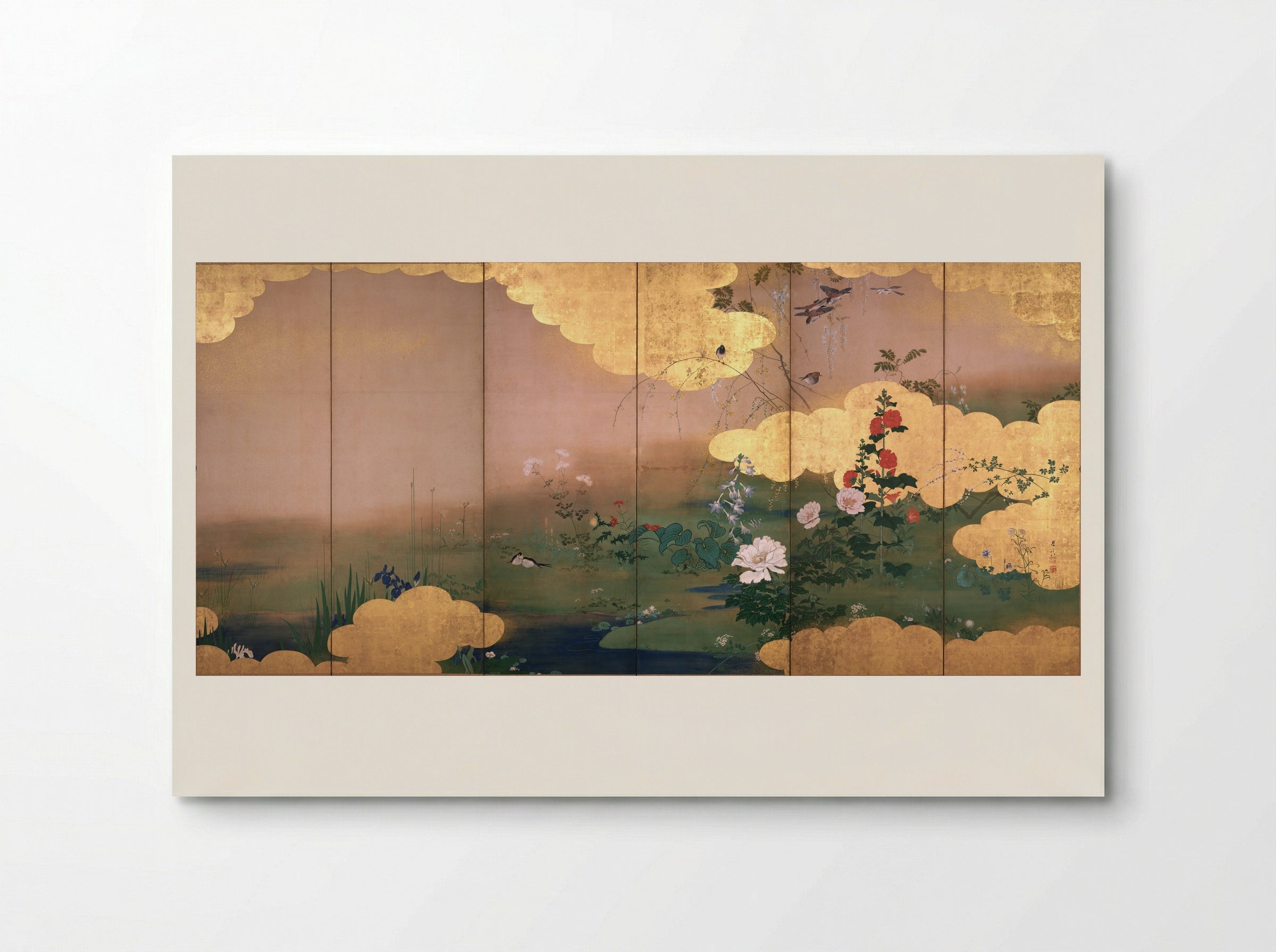 Birds and Flowers of the Four Seasons - Shibata Zeshin - Poster