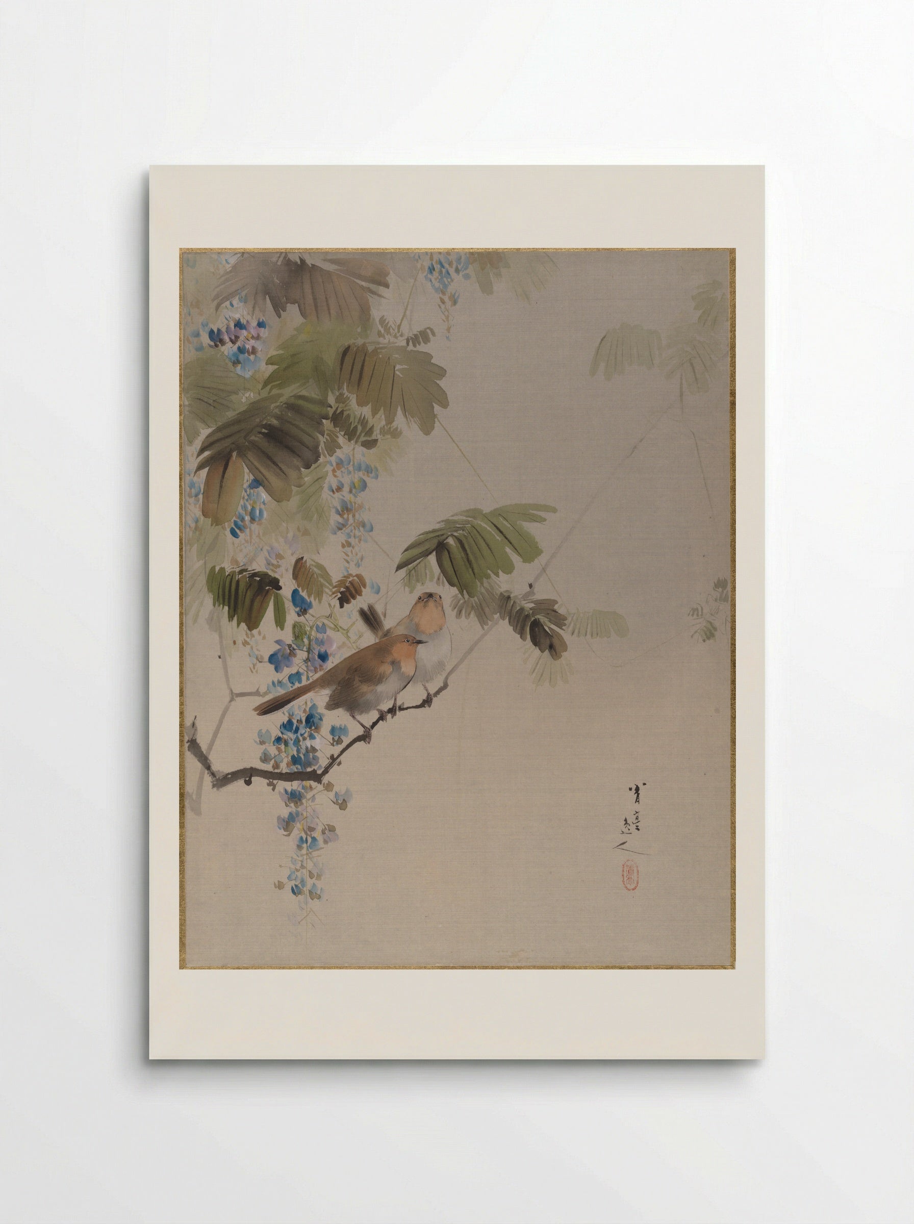 Birds and Flowers - Watanabe Seitei - Poster