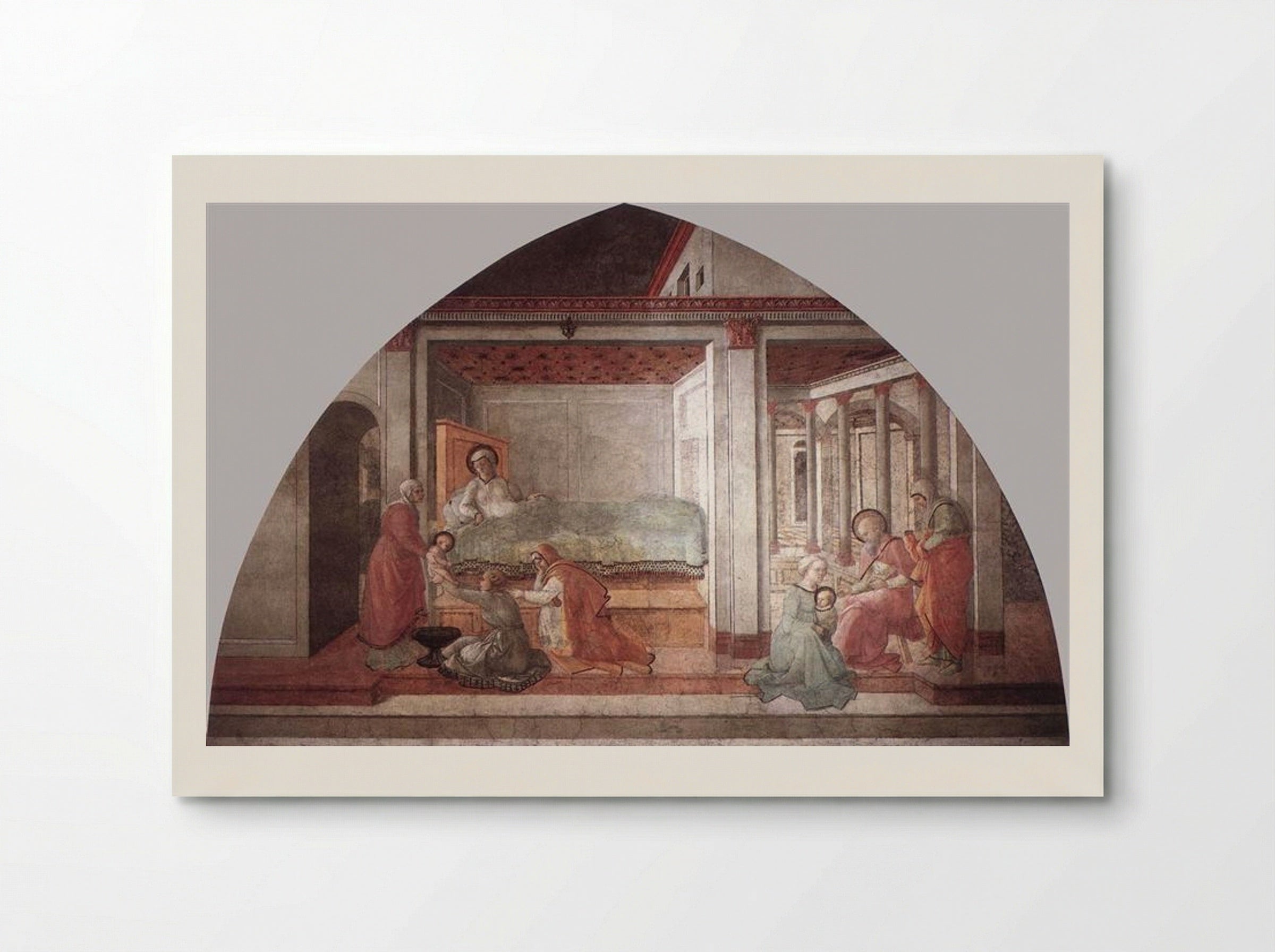 Birth and Naming of St. John the Baptist - Filippo Lippi - Poster