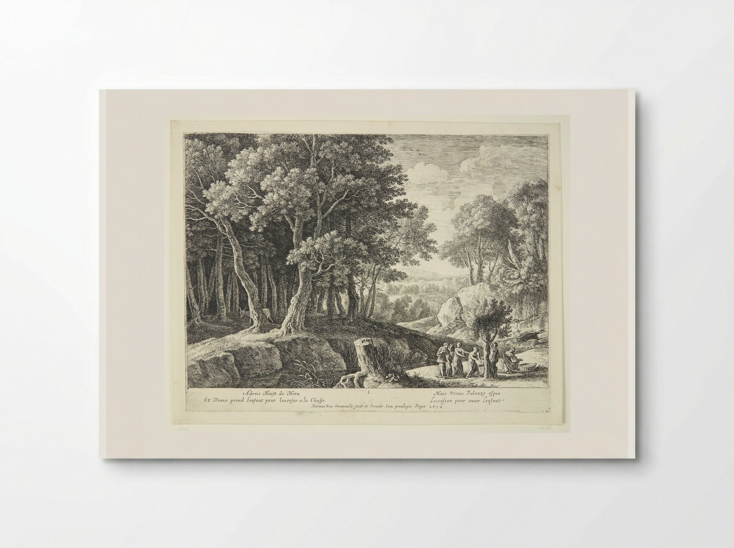 Birth of Adonis - Herman van Swanevelt - Poster