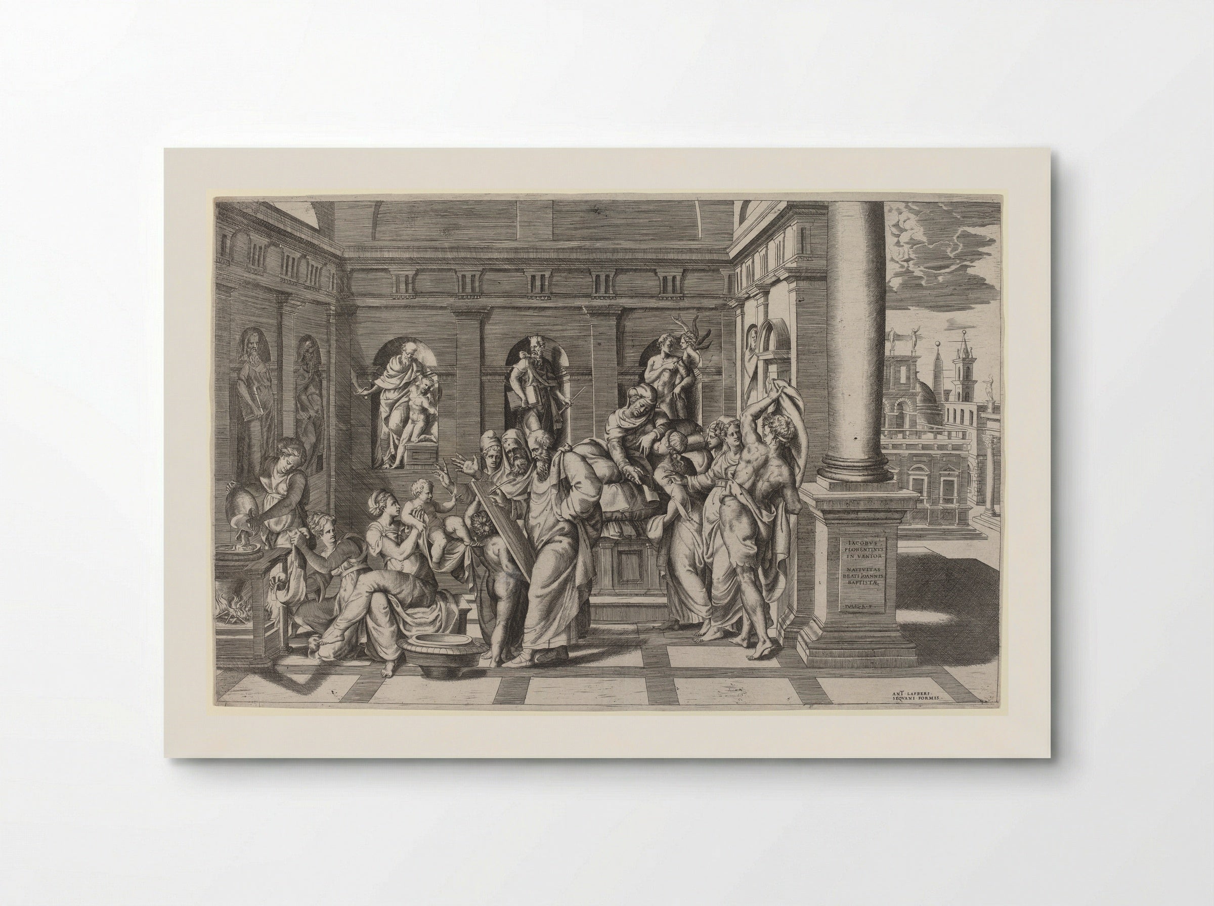 Birth of Saint John the Baptist - Giulio Bonasone - Poster