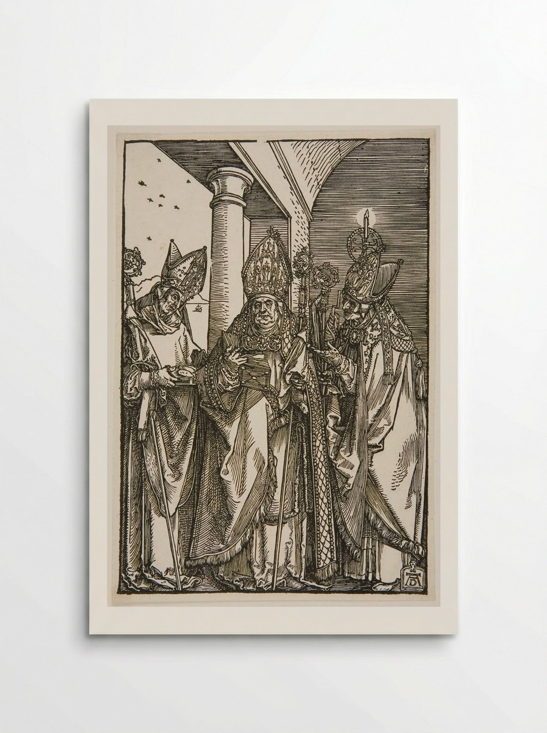 Bishops Nicholas, Ulrich and Erasmus - Albrecht Dürer - Poster