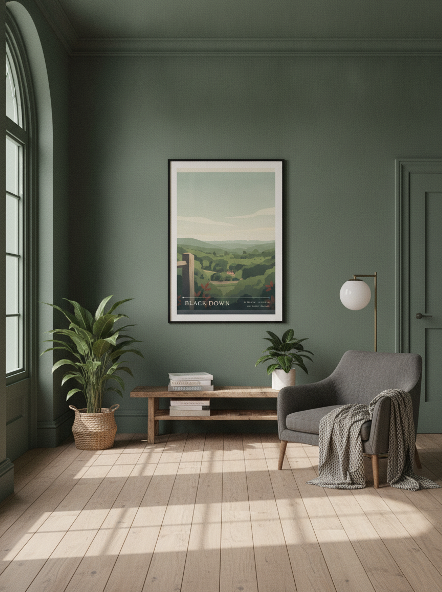 Black Down West Sussex England Travel Poster - Lifestyle