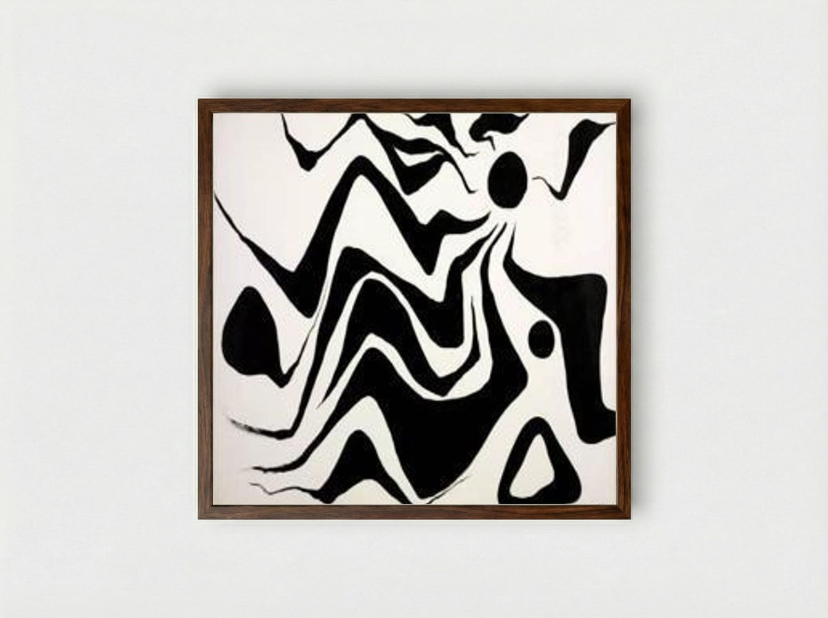Black Sun - Alexander Calder - Framed Print Dark Wood