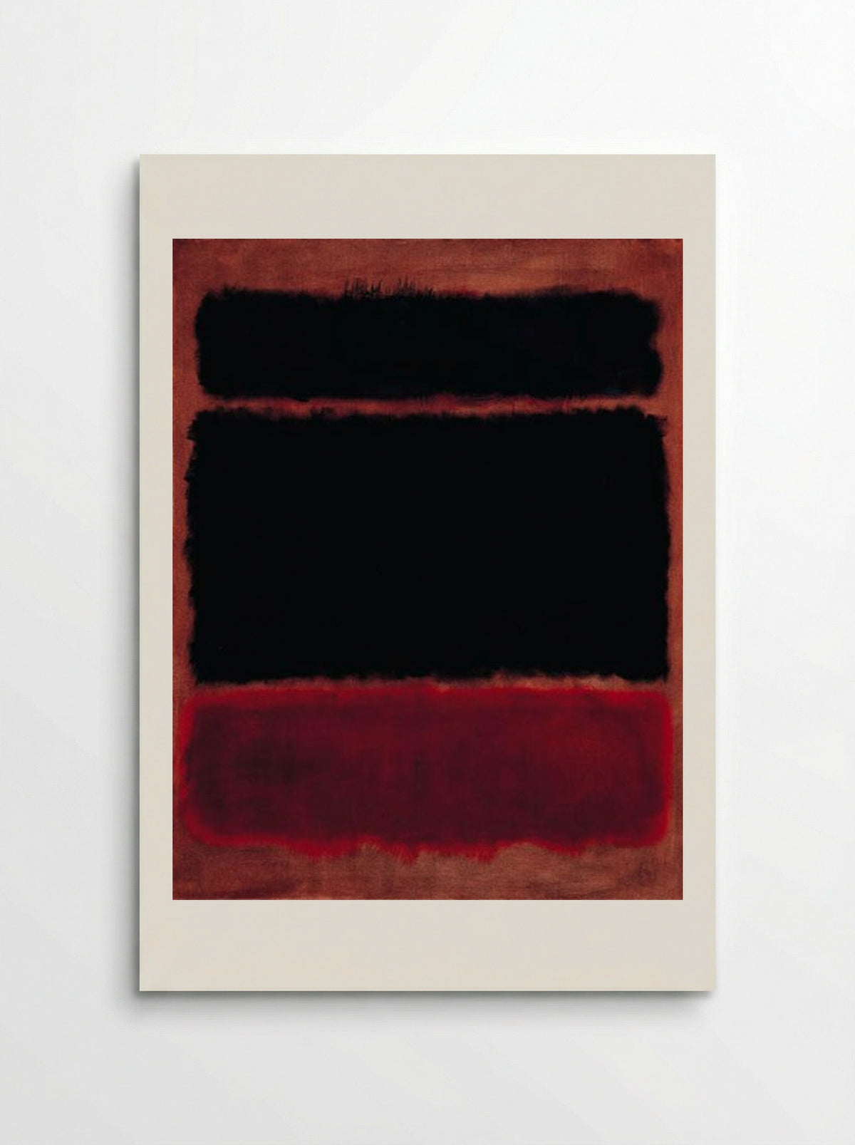 Black in Deep Red - Mark Rothko - Poster