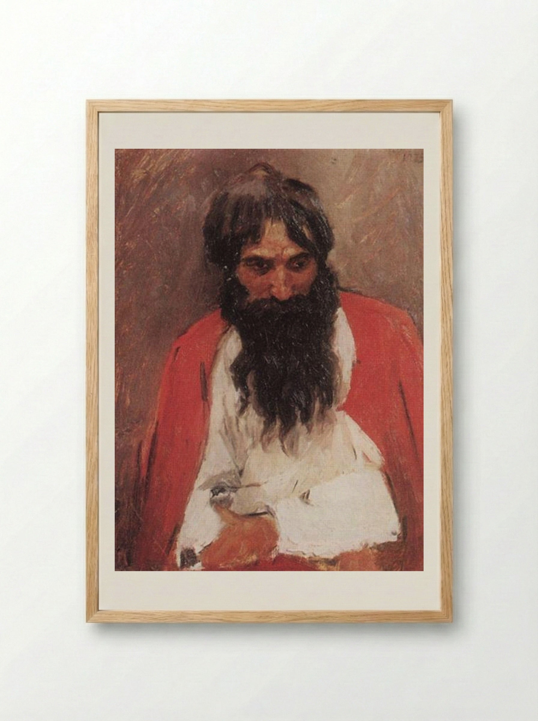 Blackbearded Old Man - Vasily Surikov - Framed Print Wood